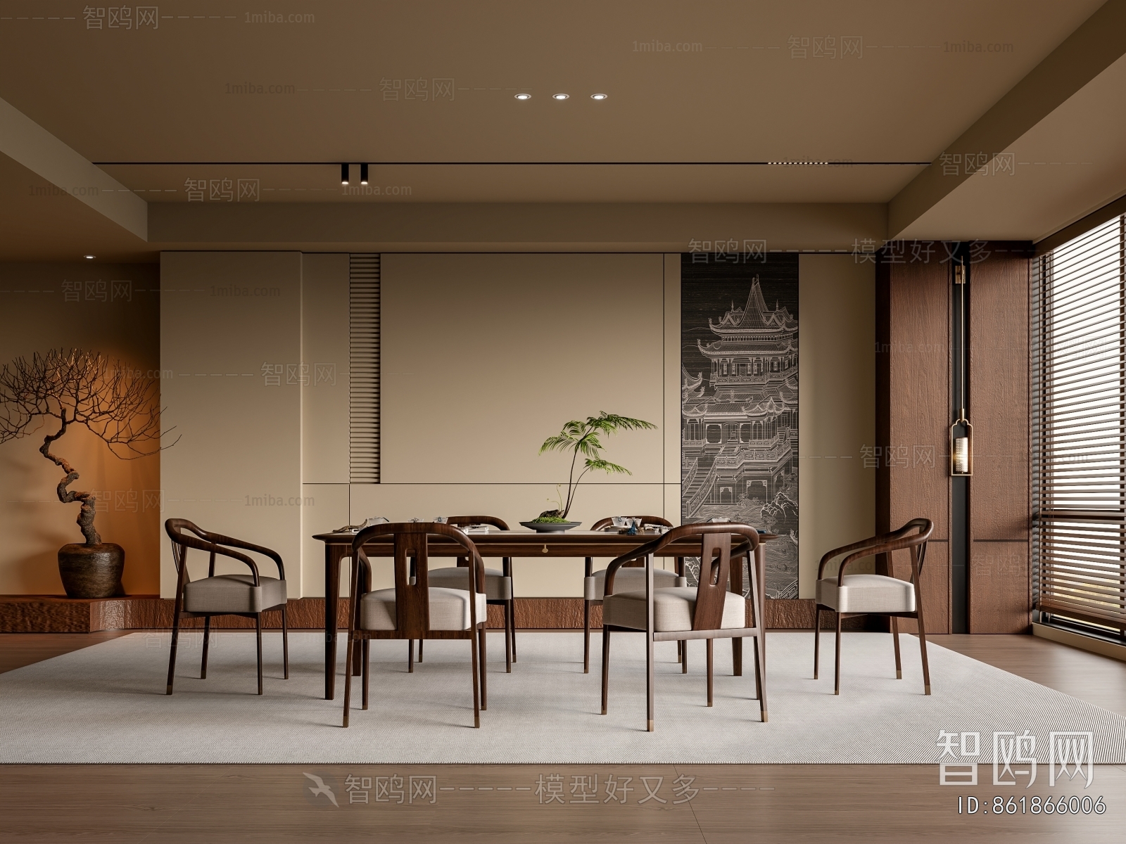 New Chinese Style Dining Room