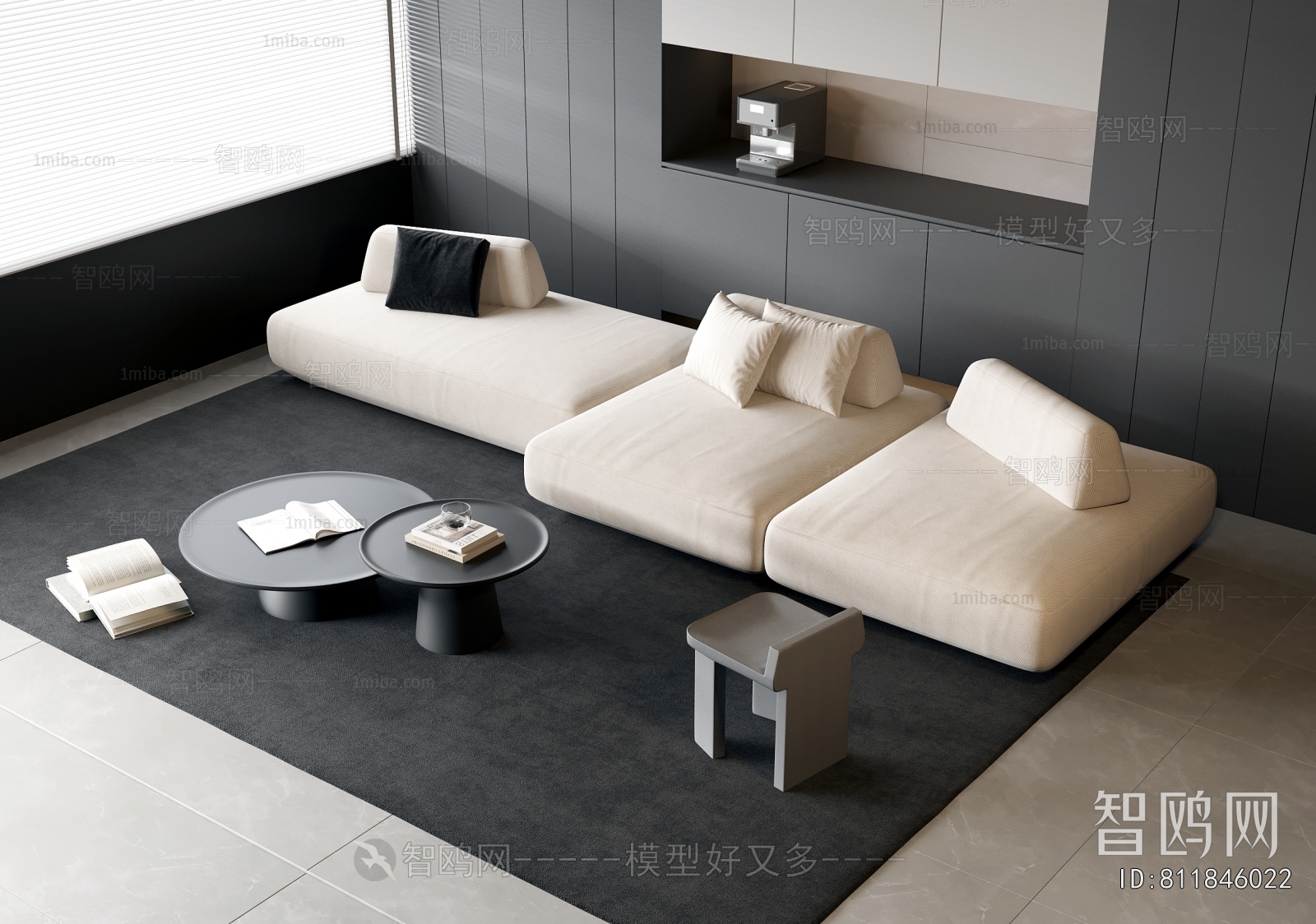 Modern Three-seat Sofa