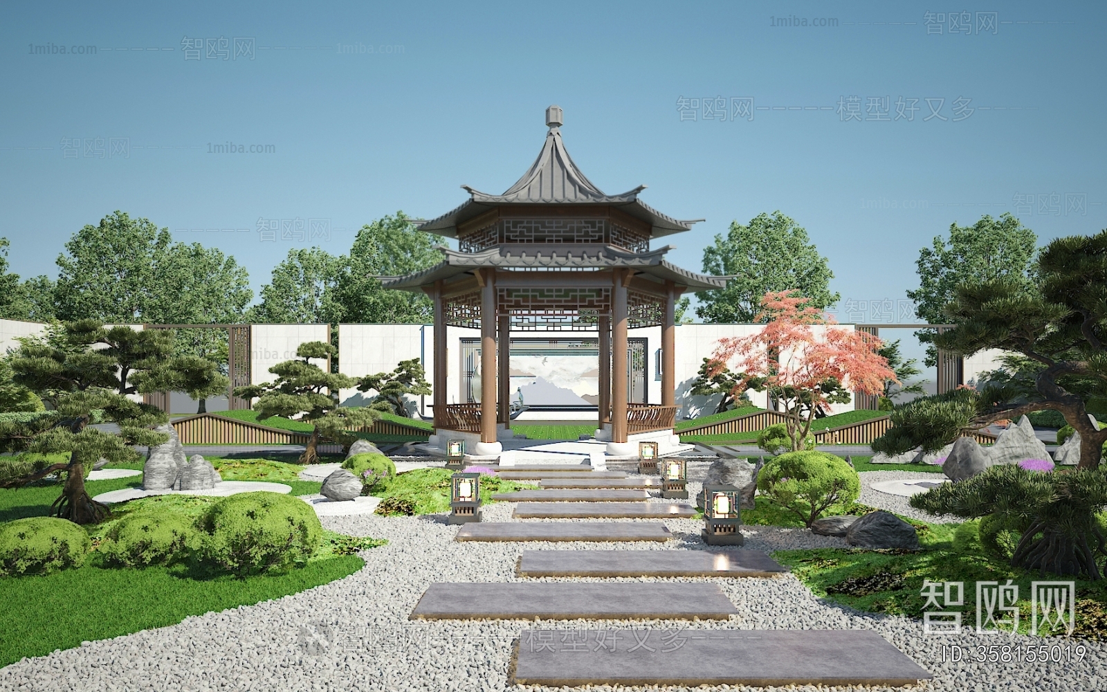 New Chinese Style Chinese Style Courtyard/landscape