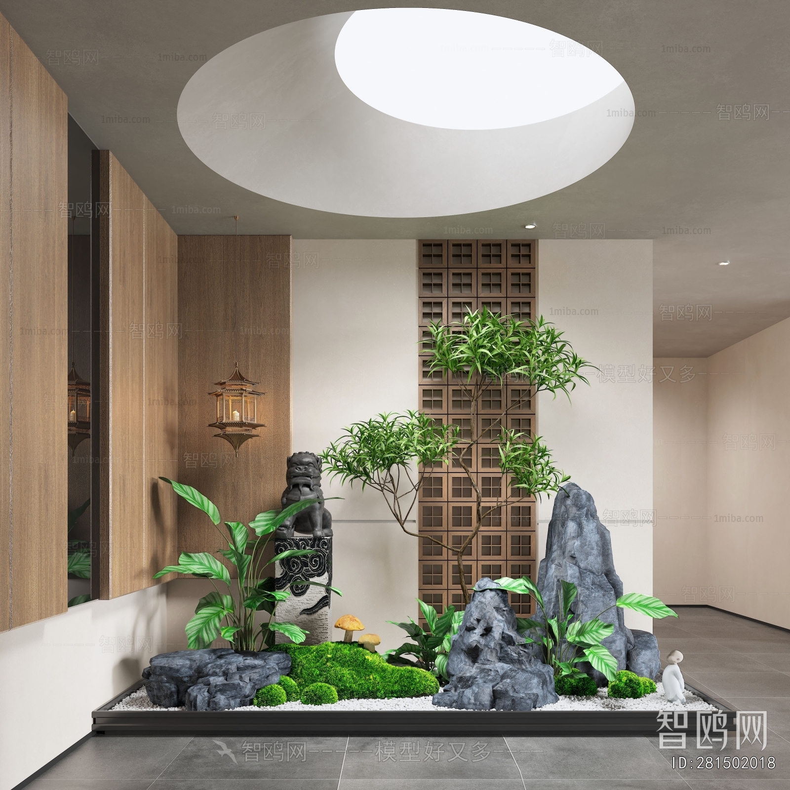 New Chinese Style Plant Landscaping