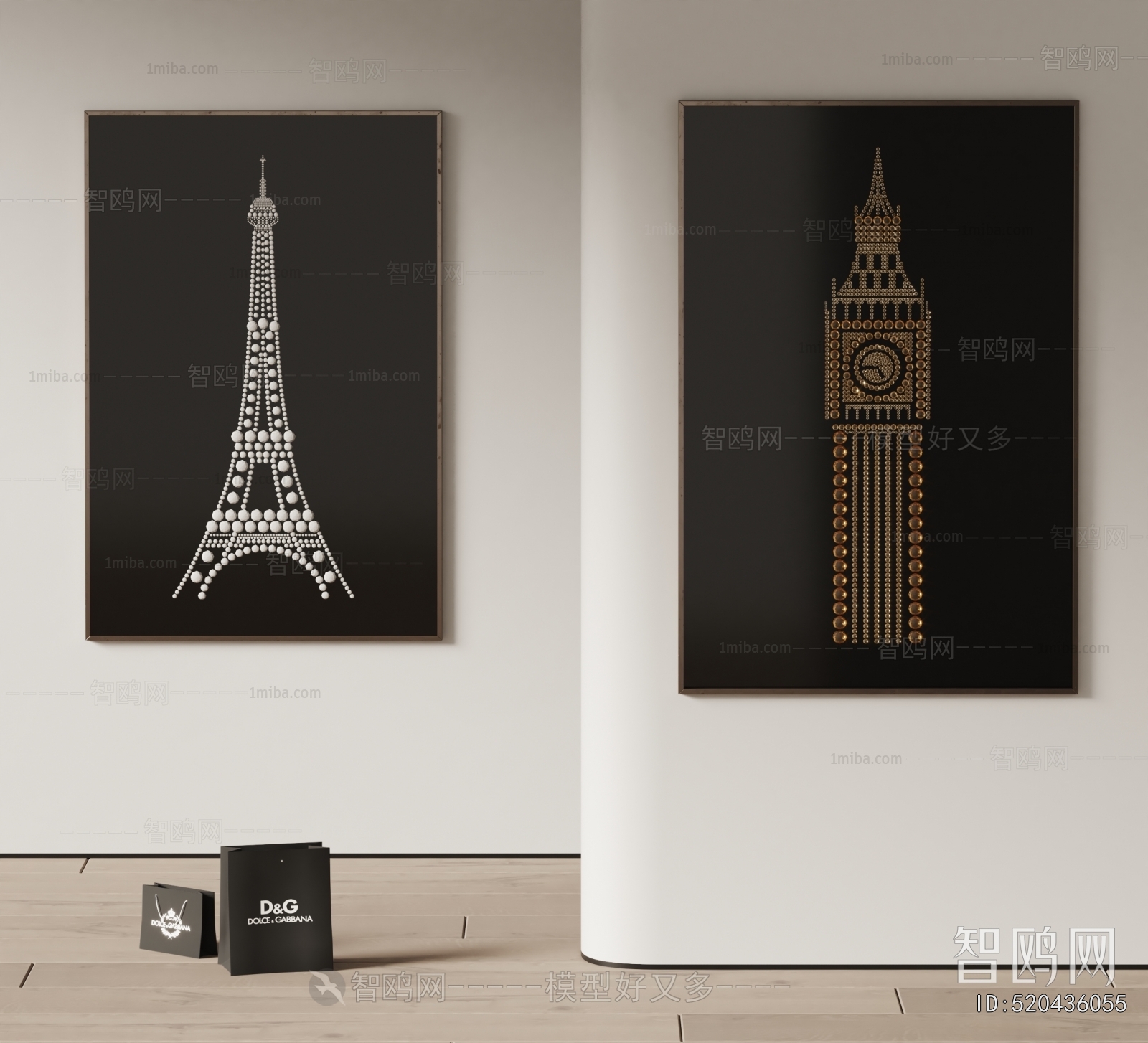 现代艾菲尔巴黎铁塔挂画
