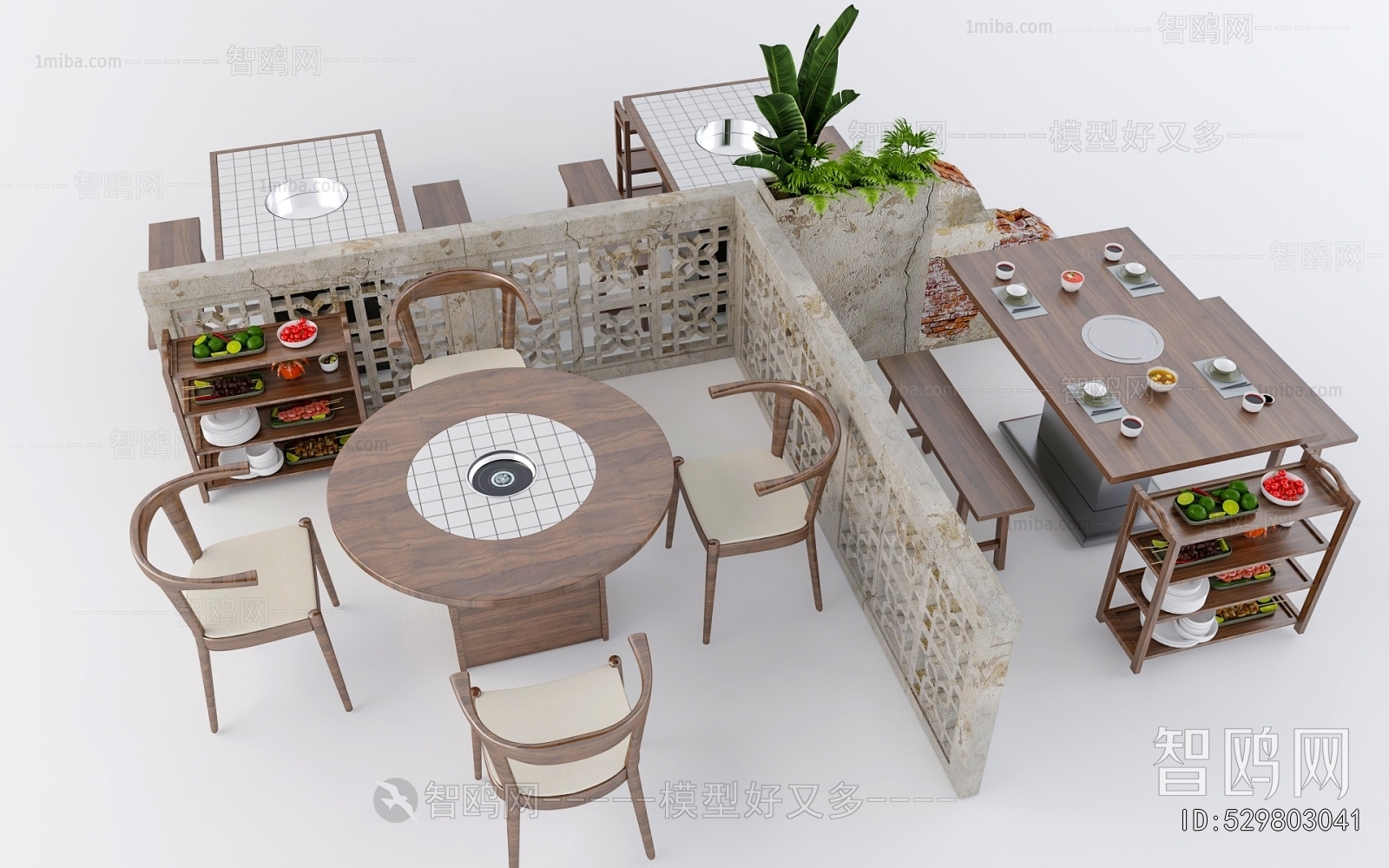 Industrial Style Dining Table And Chairs