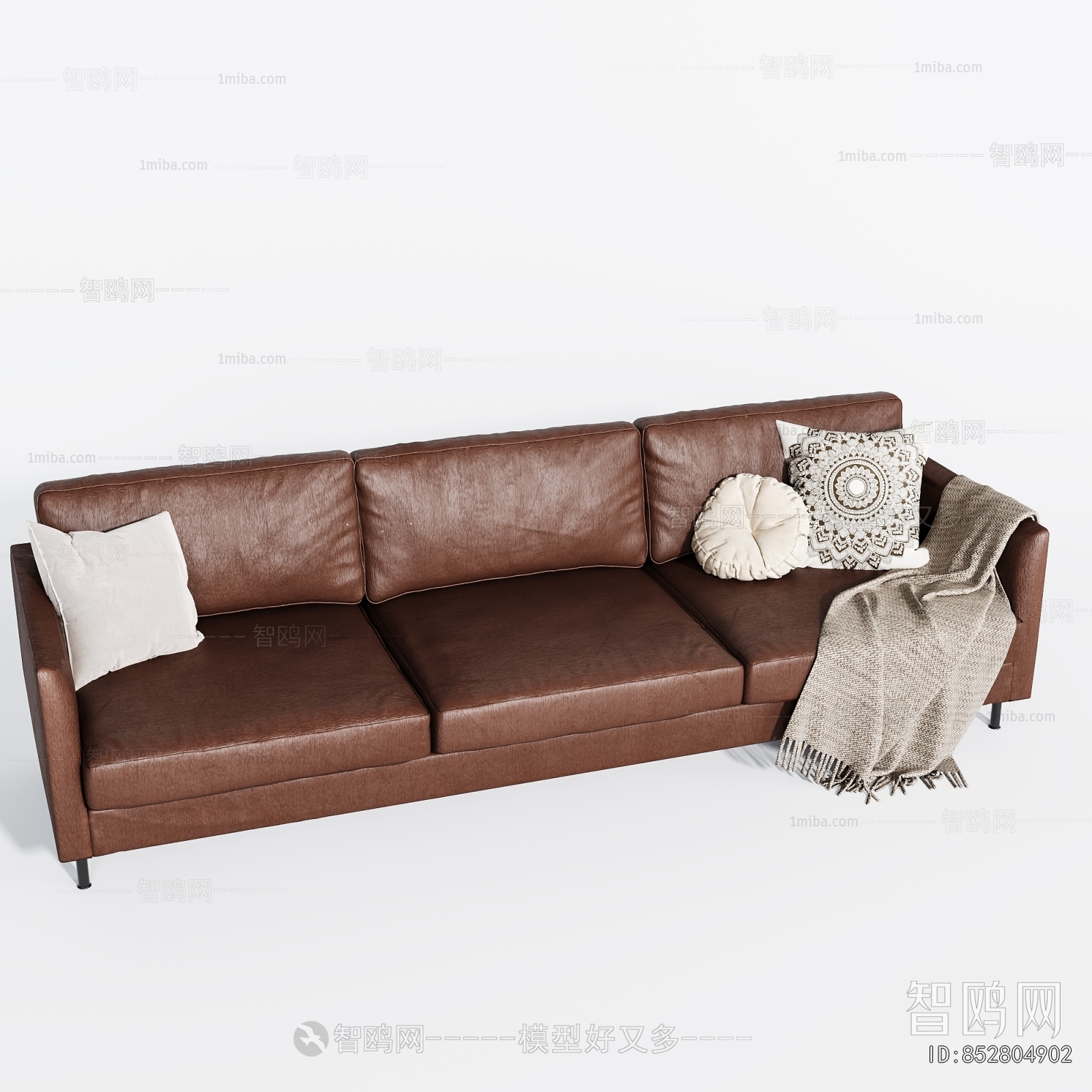 Retro Style Three-seat Sofa