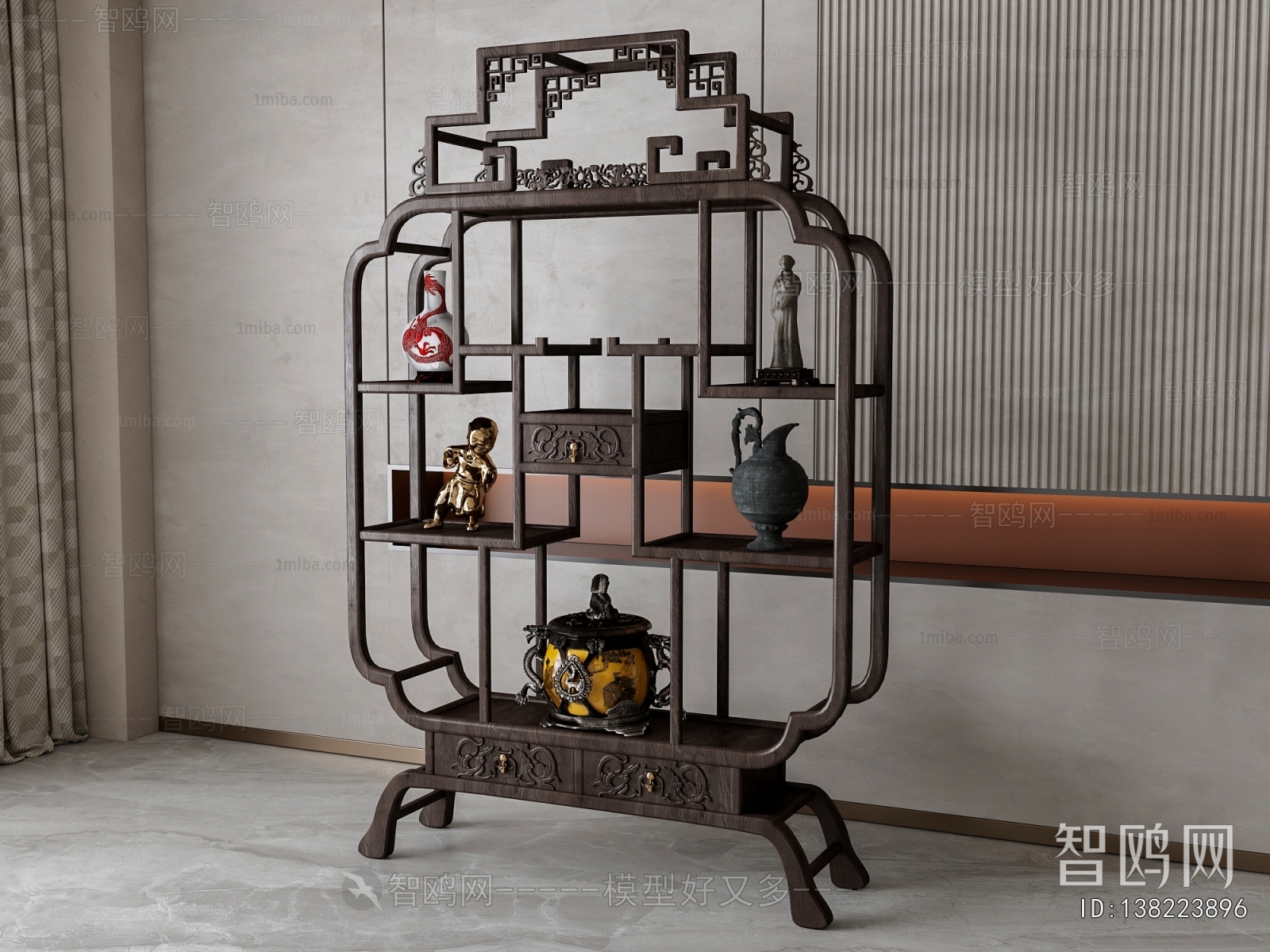 New Chinese Style Antique Rack