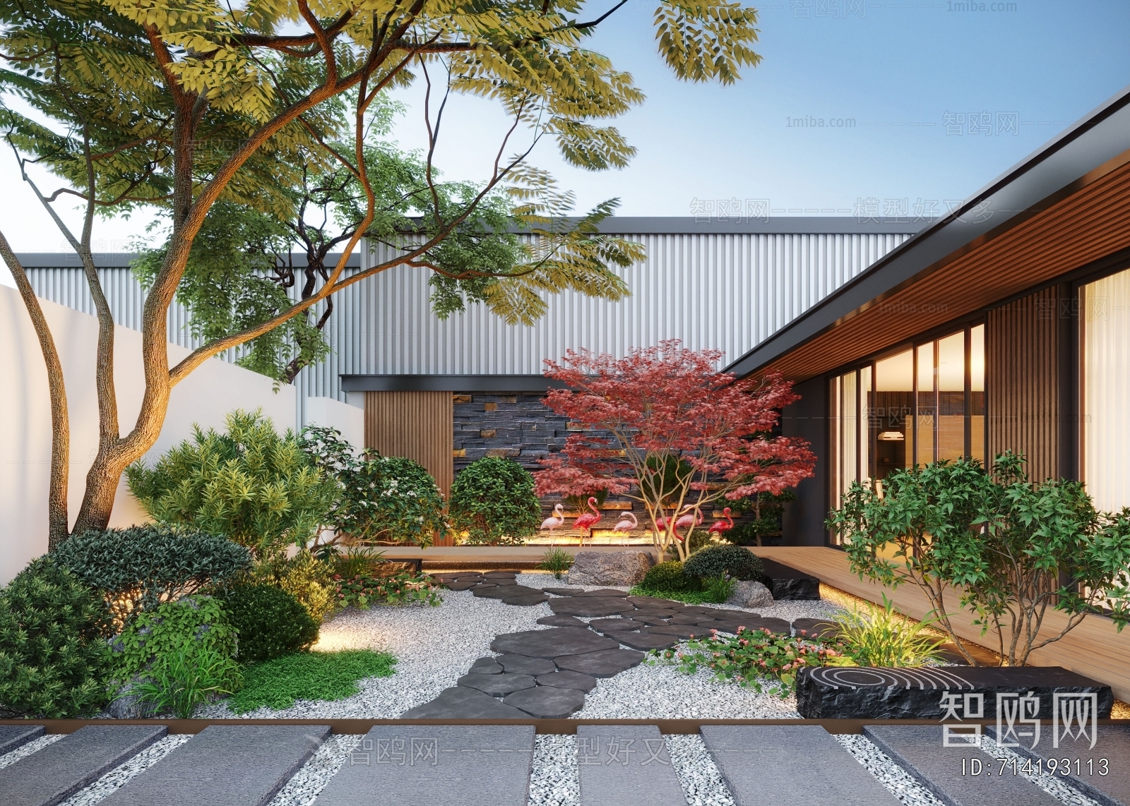 Modern Courtyard/landscape