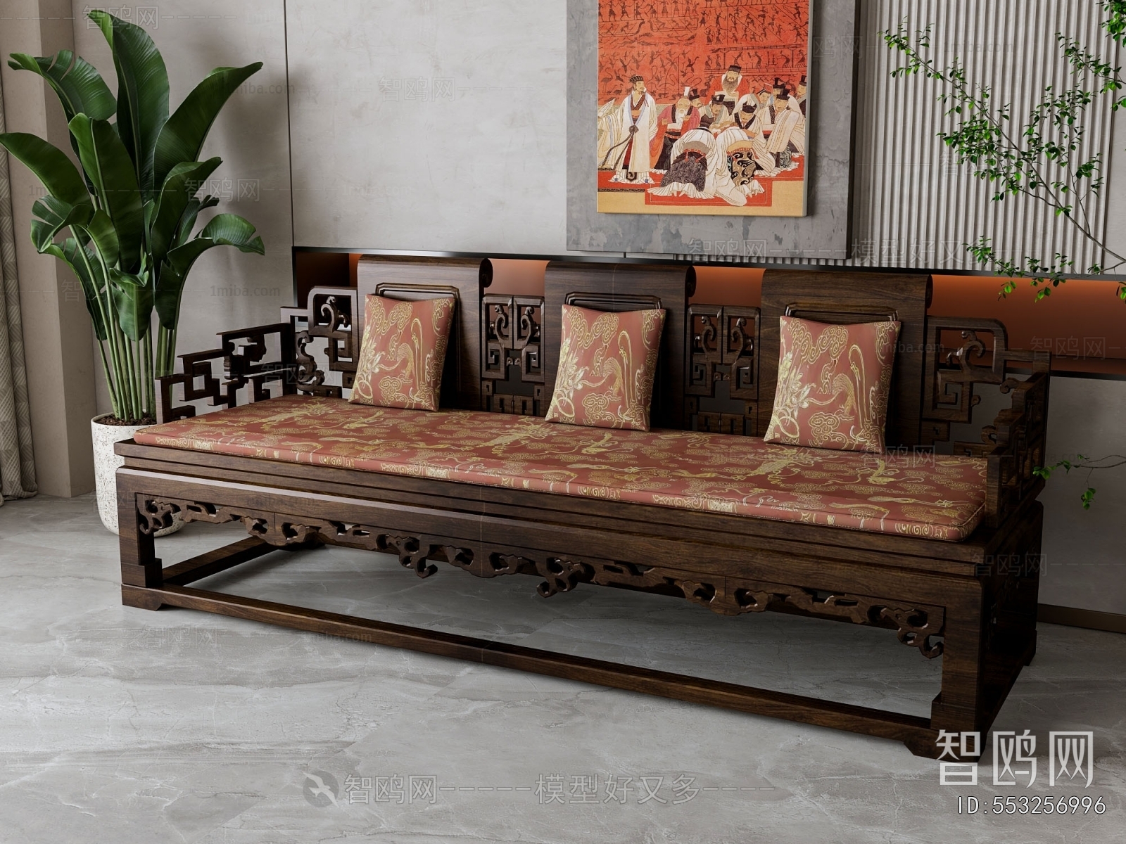 New Chinese Style Arhat Bed