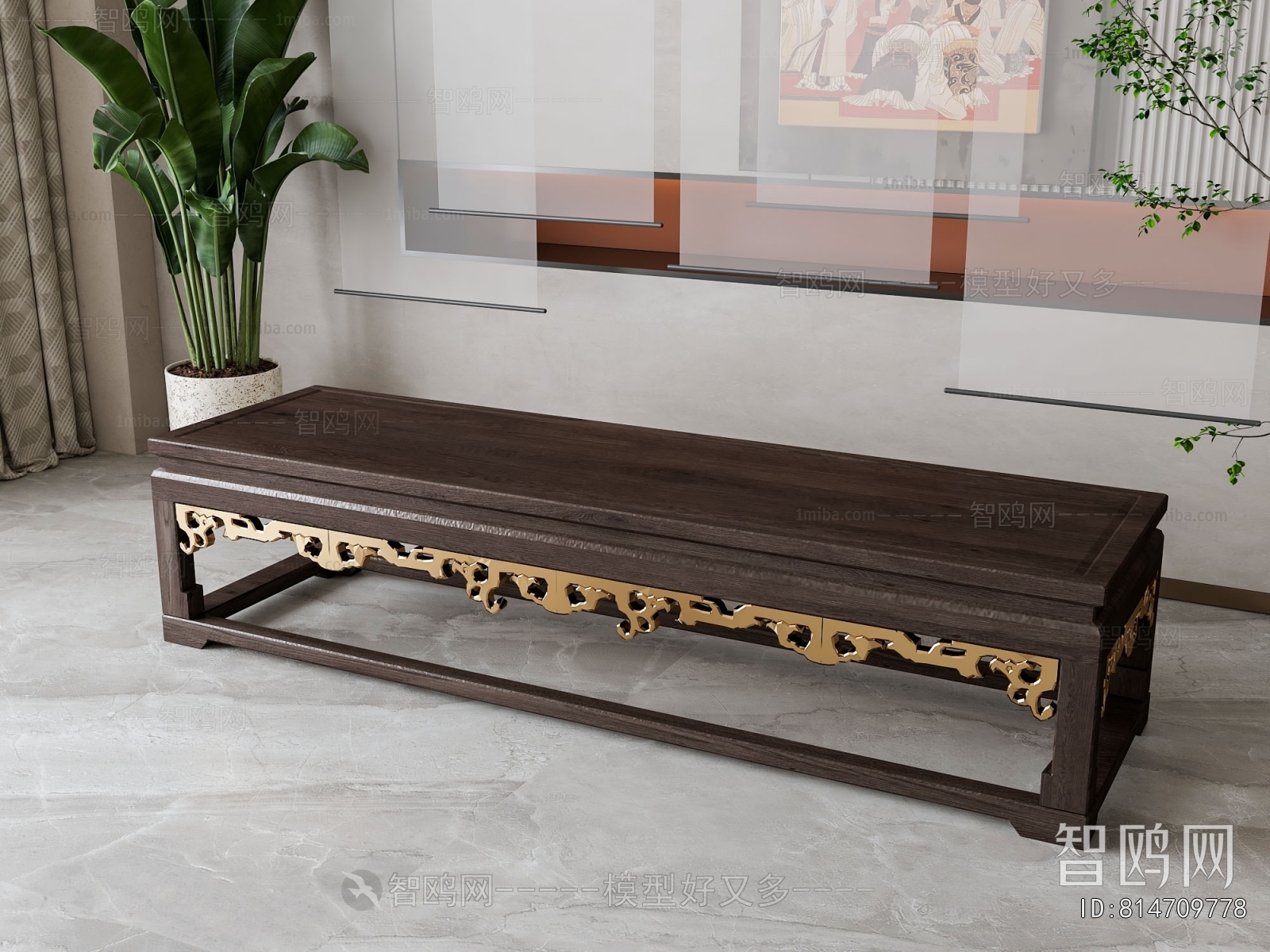 New Chinese Style Bench