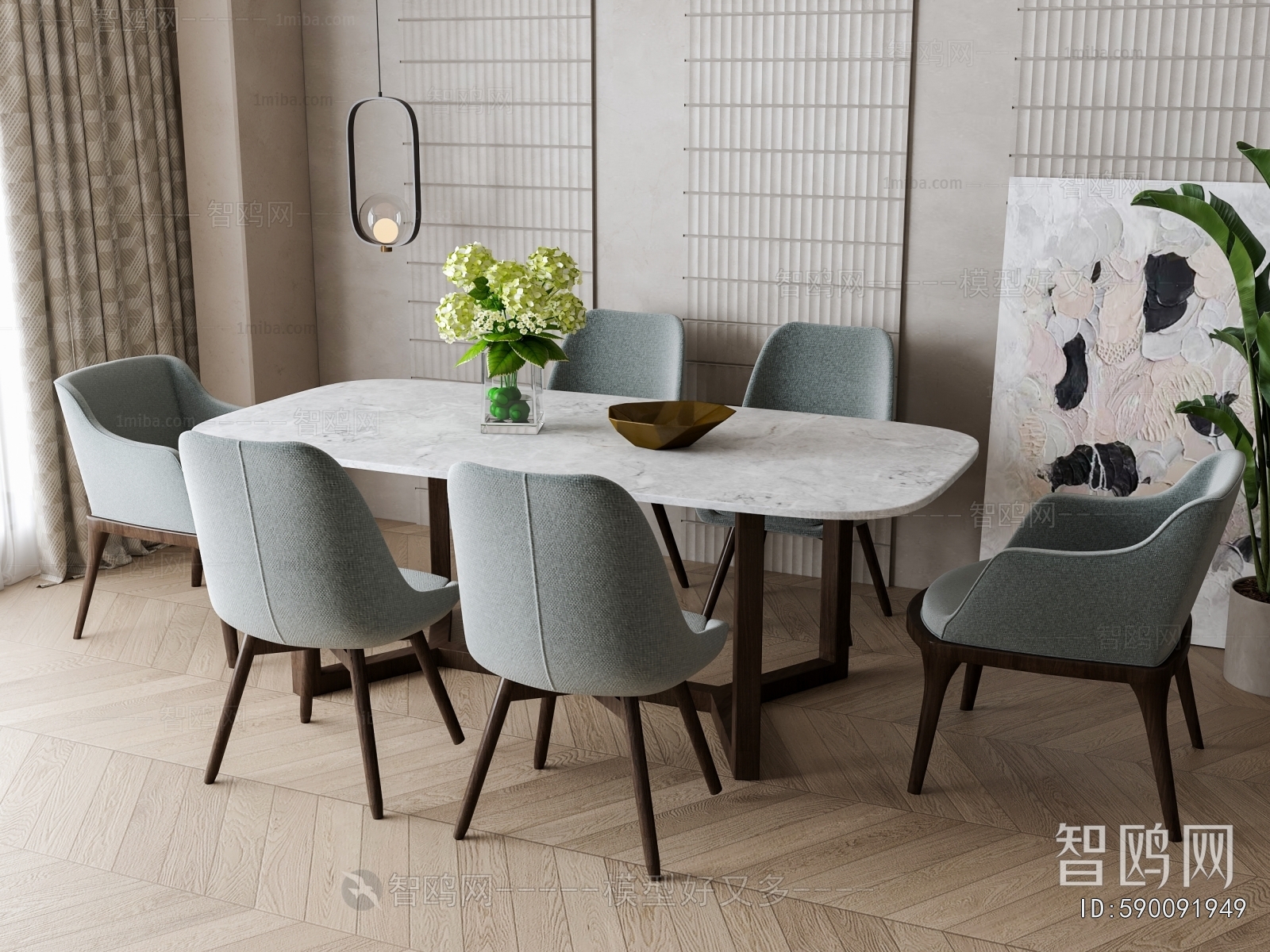 American Style Dining Table And Chairs