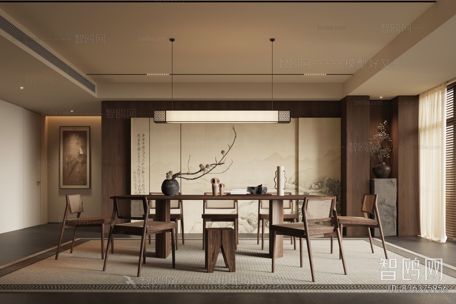 New Chinese Style Dining Room