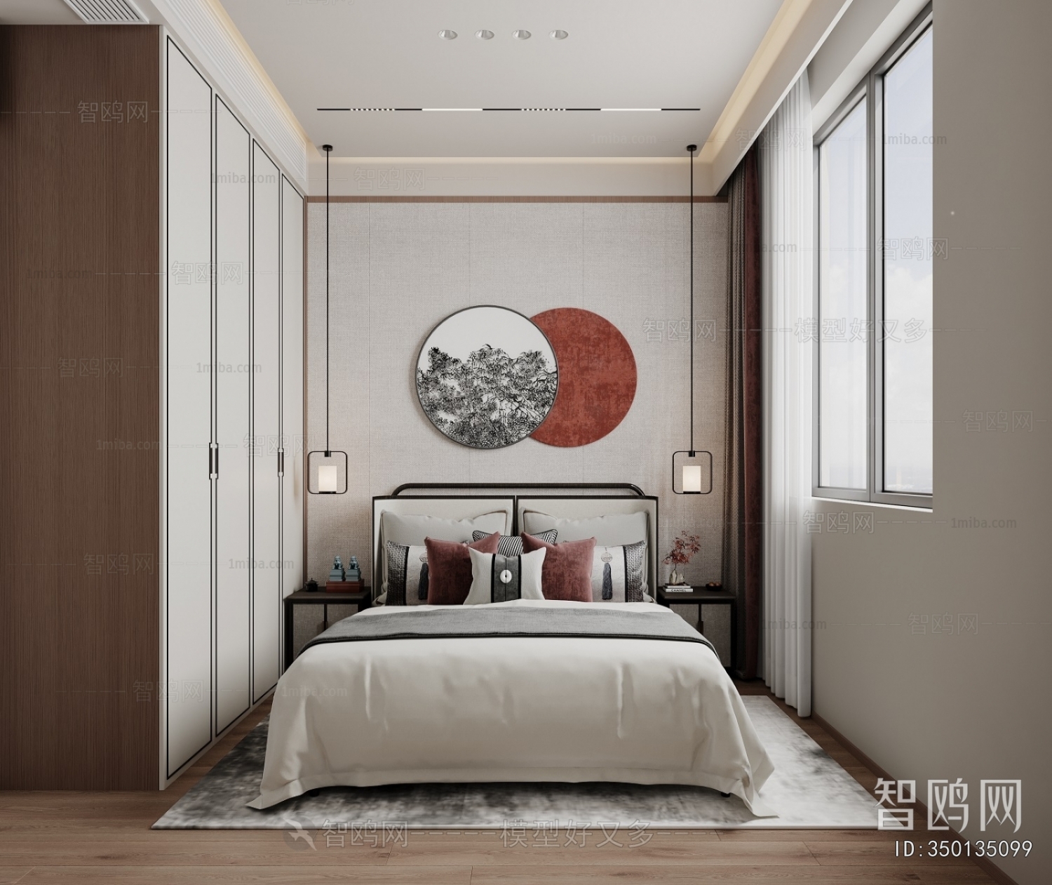 New Chinese Style Bedroom