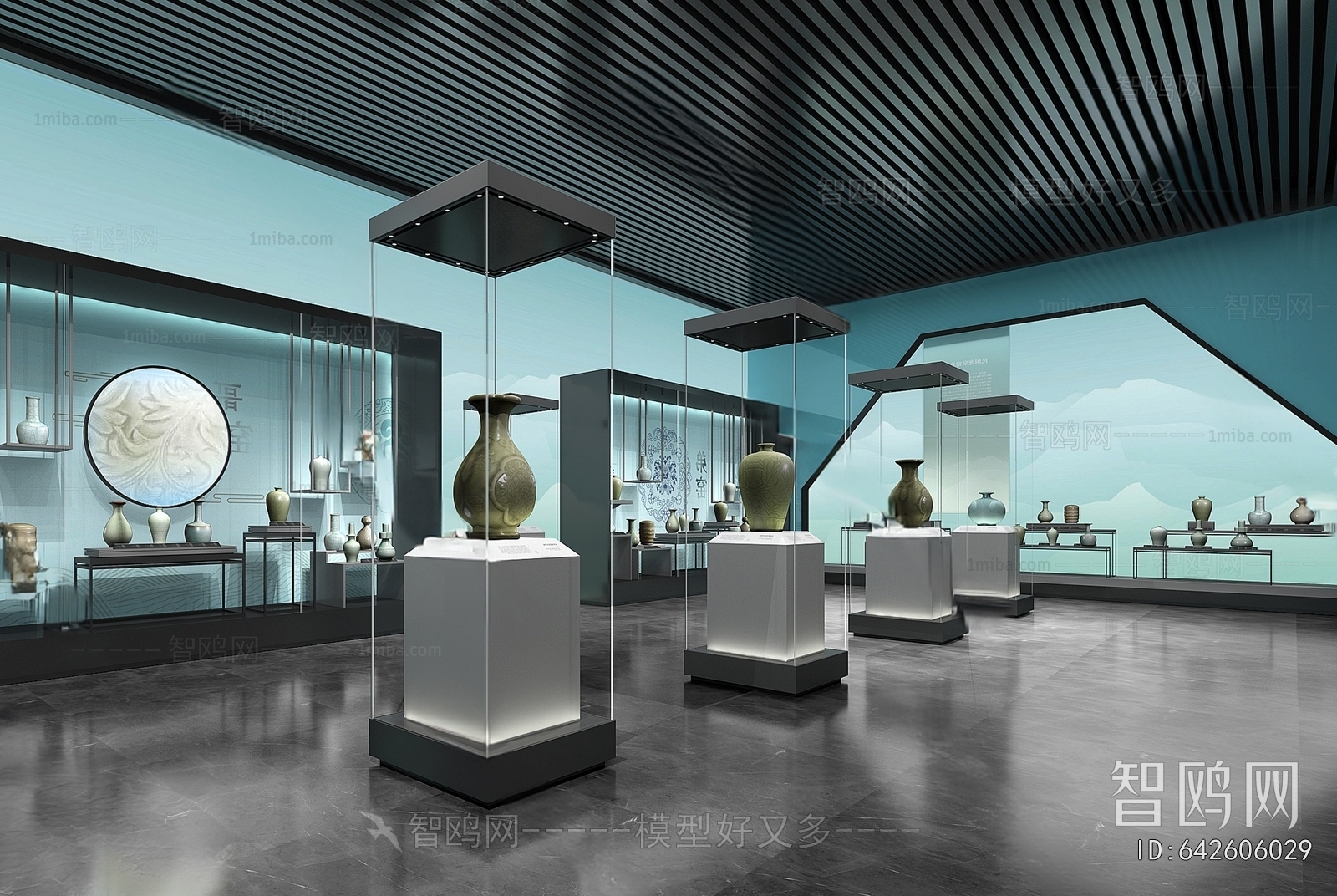 新中式陶瓷博物馆展厅