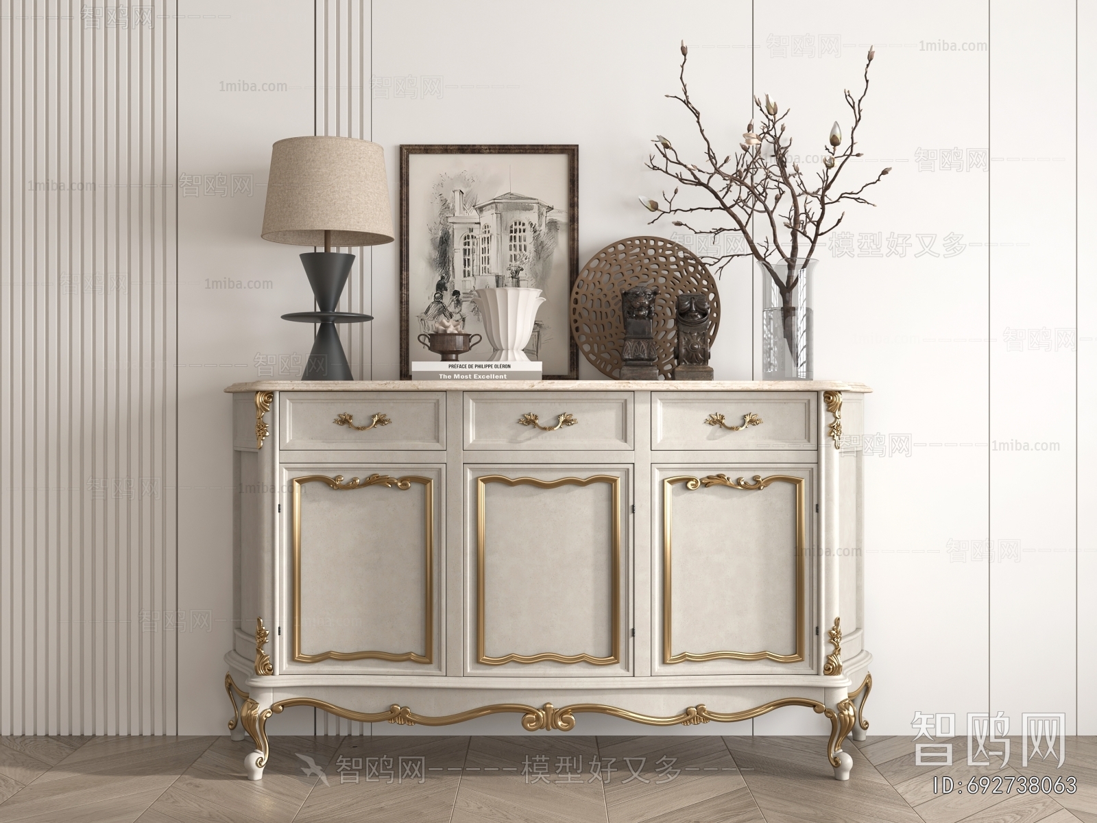 European Style Side Cabinet/Entrance Cabinet