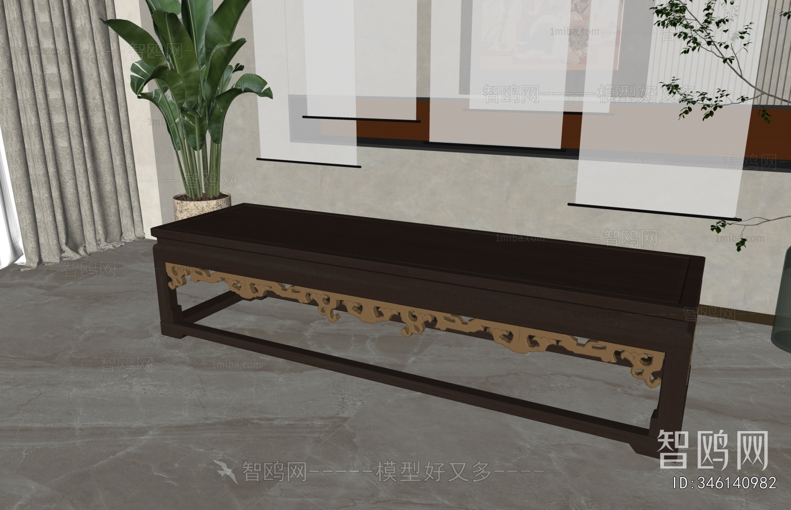 New Chinese Style Bench