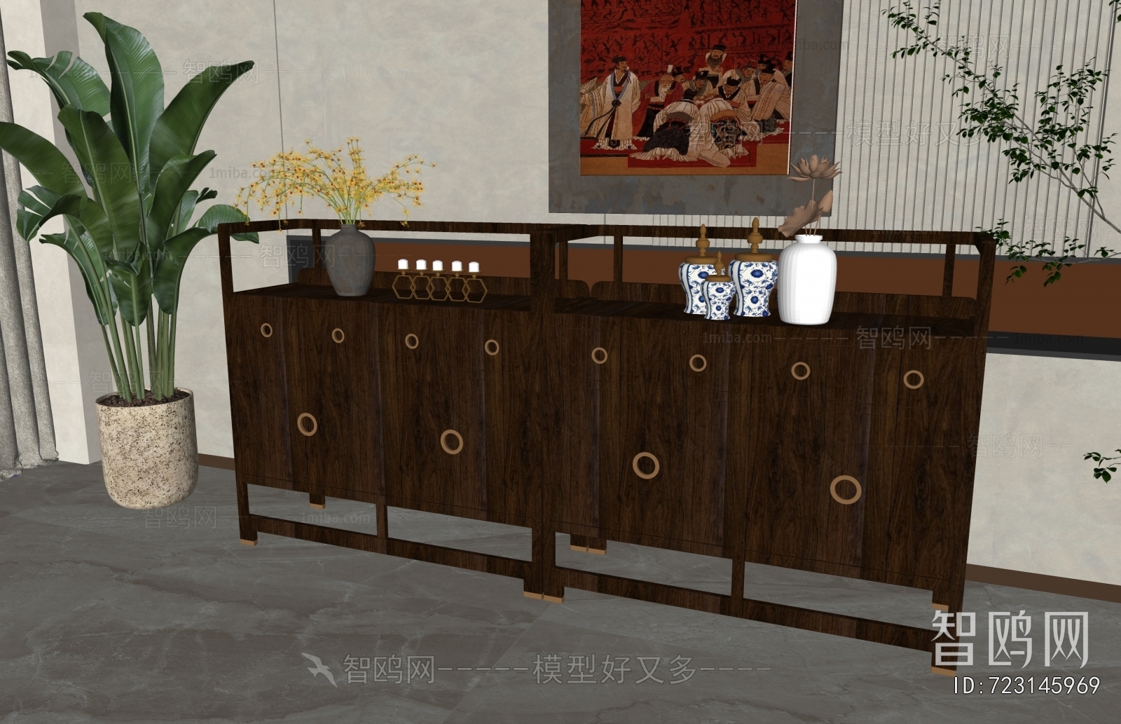 New Chinese Style Sideboard