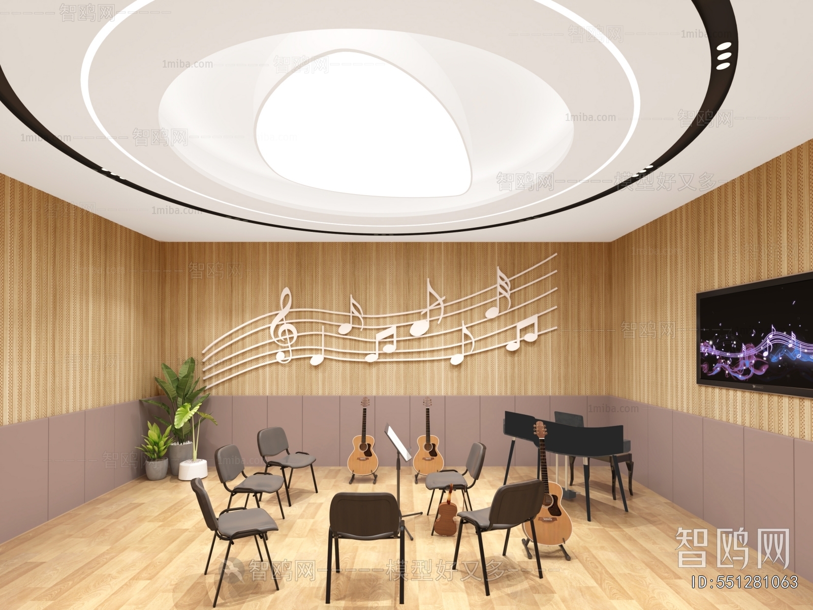 Modern Music Room