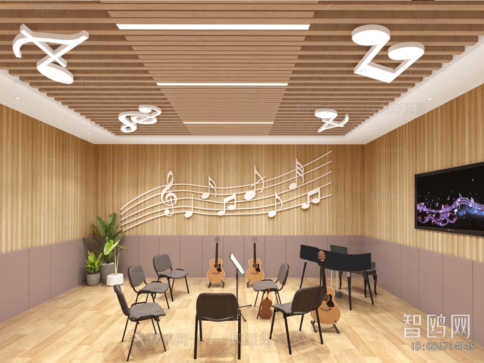 Modern Music Room