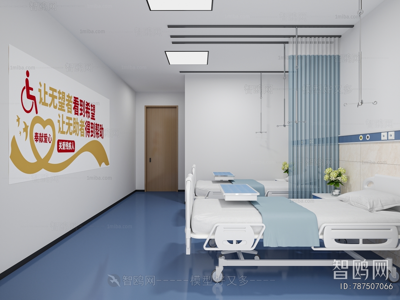 现代病房3D模型下载