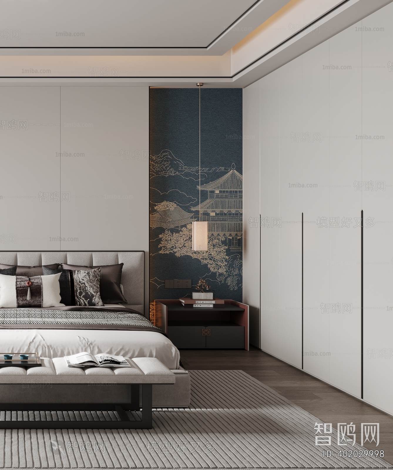 New Chinese Style Bedroom