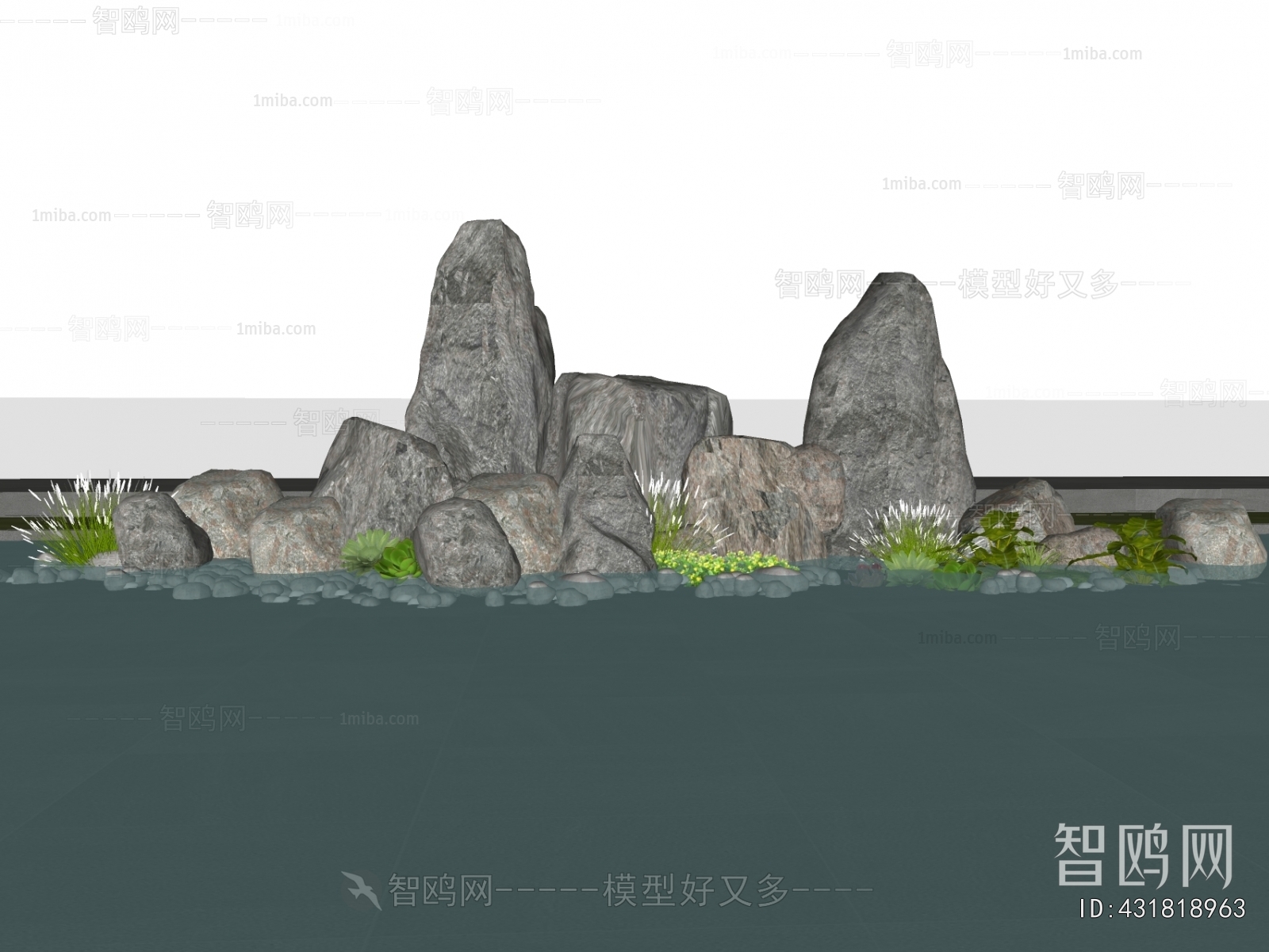 Modern Rockery Waterscape