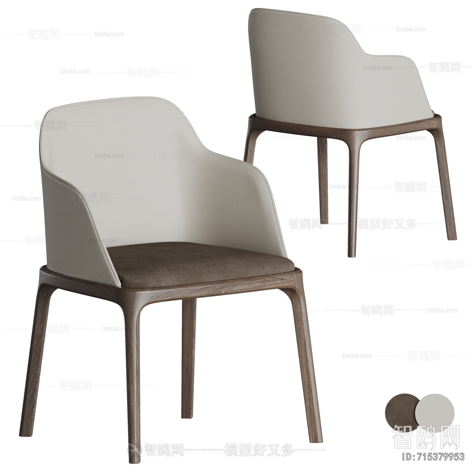 poliform现代餐椅3D模型下载