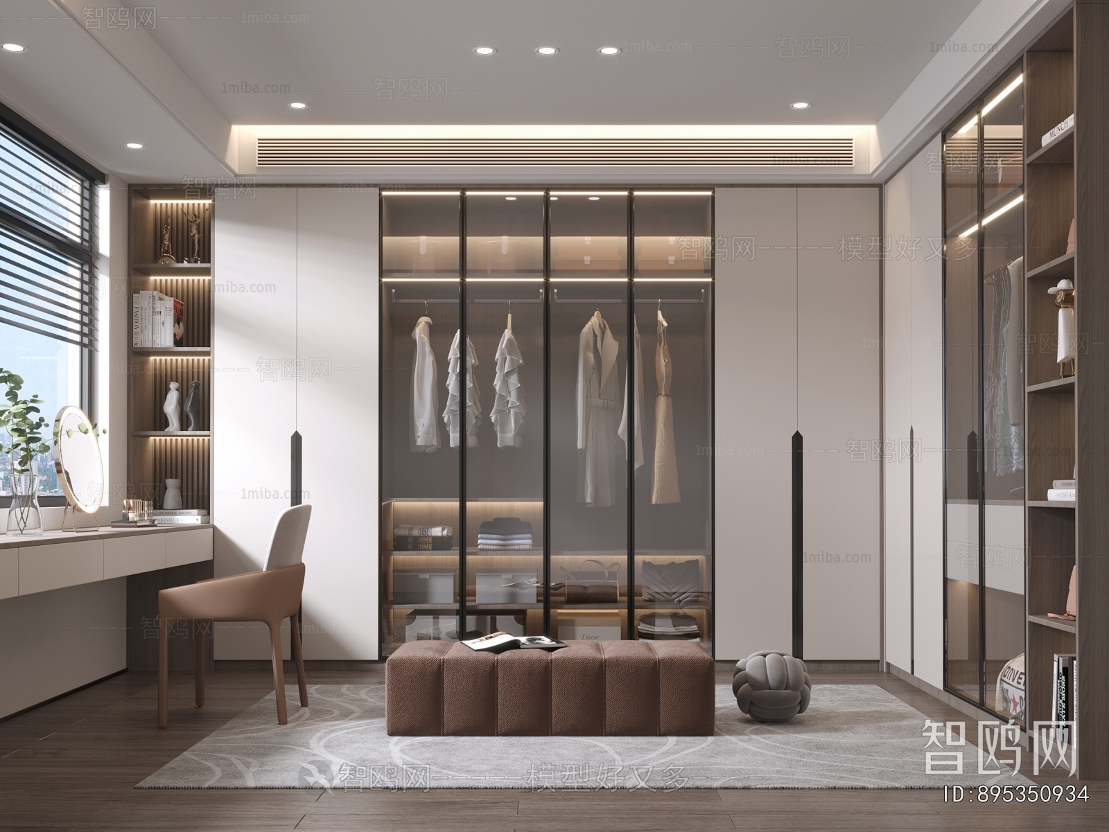 Modern Clothes Storage Area