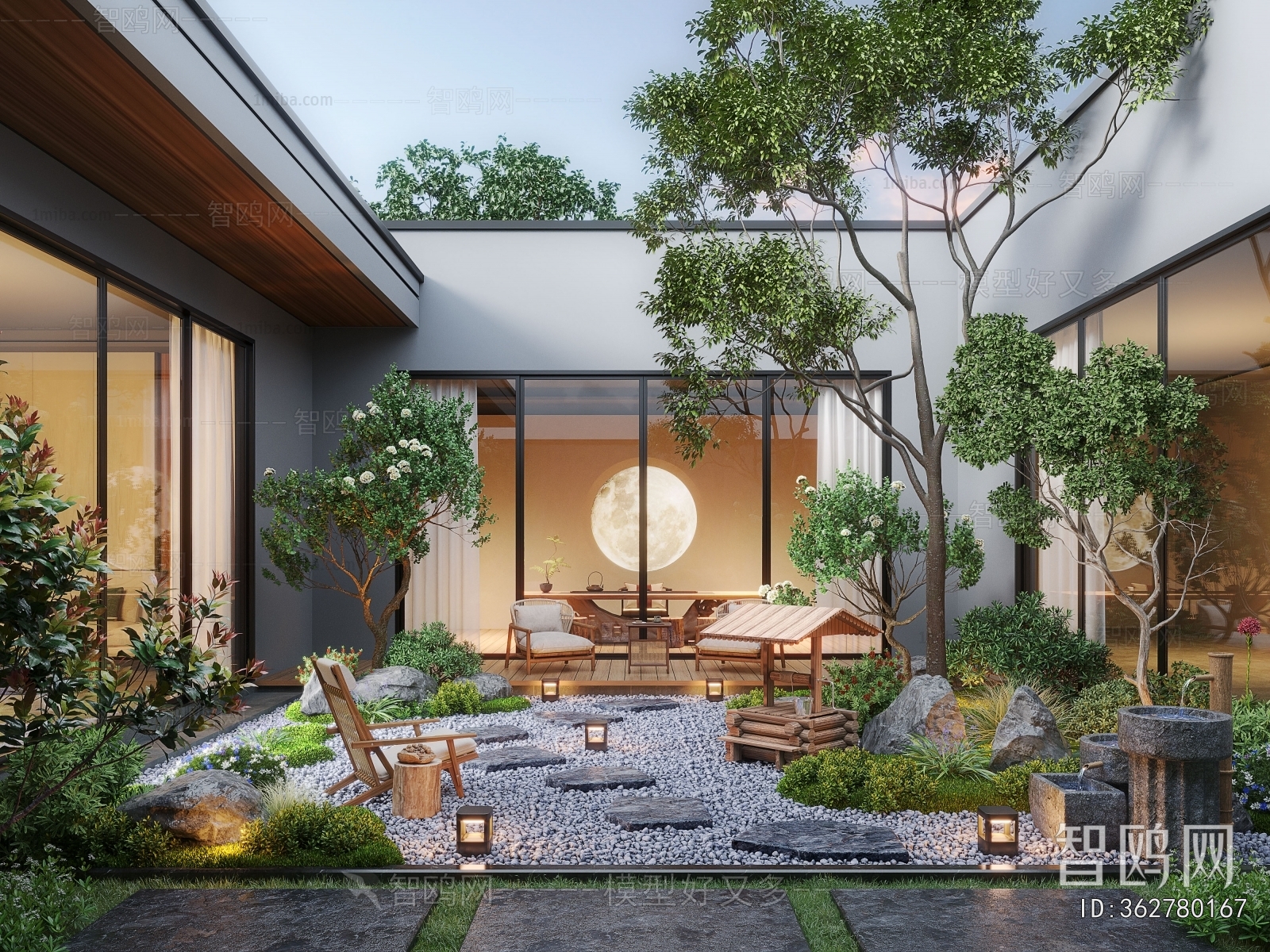 Modern Courtyard/landscape