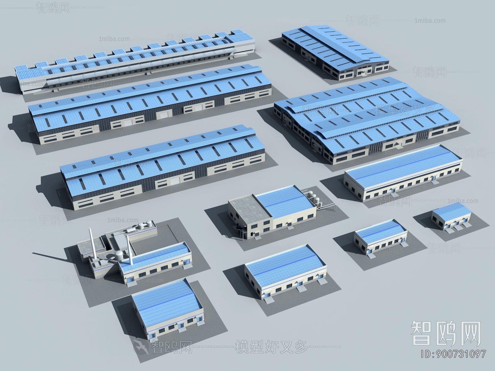 Modern Architectural Bird's-eye View Planning