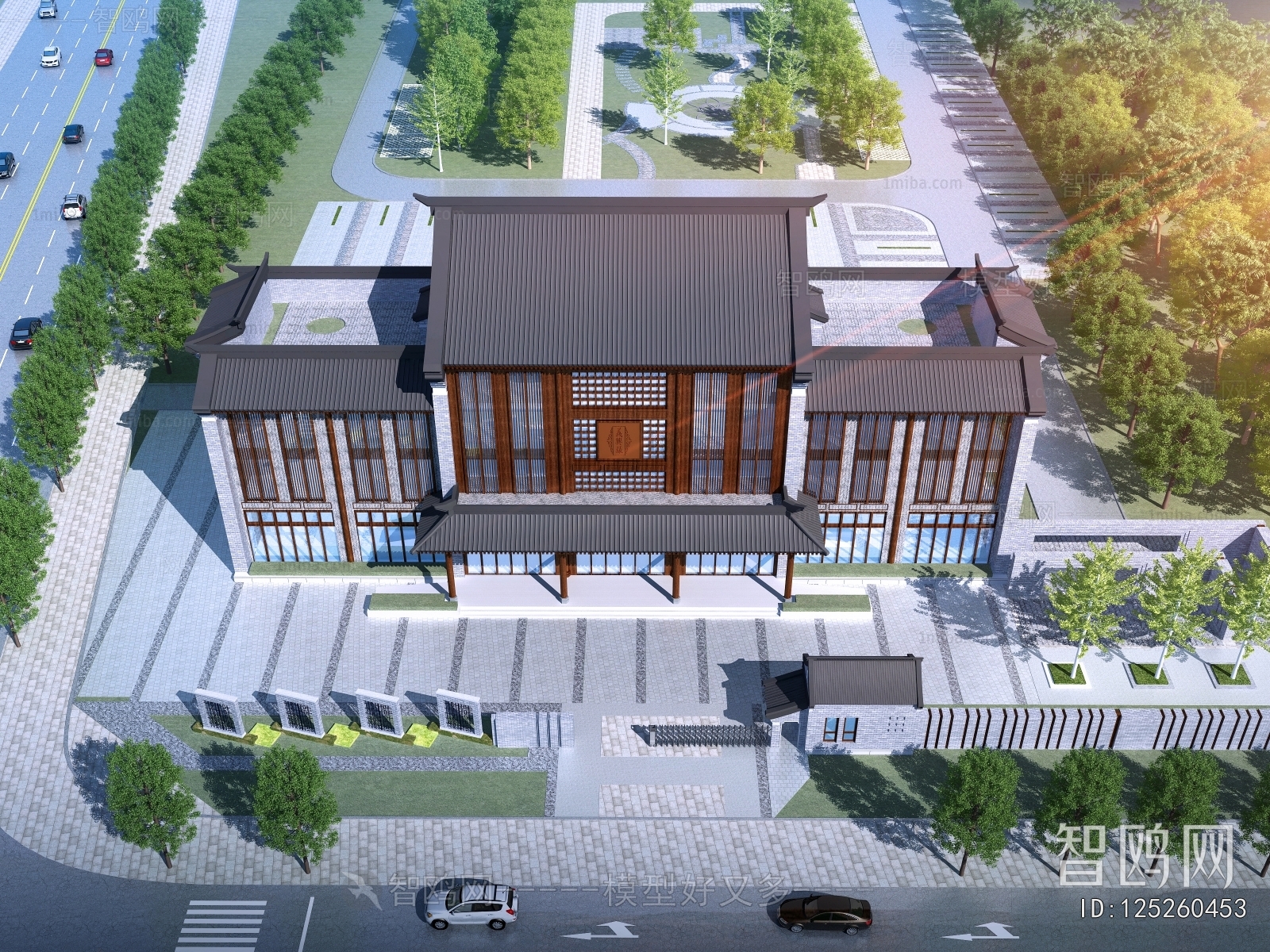 Chinese Style Appearance Of Commercial Building