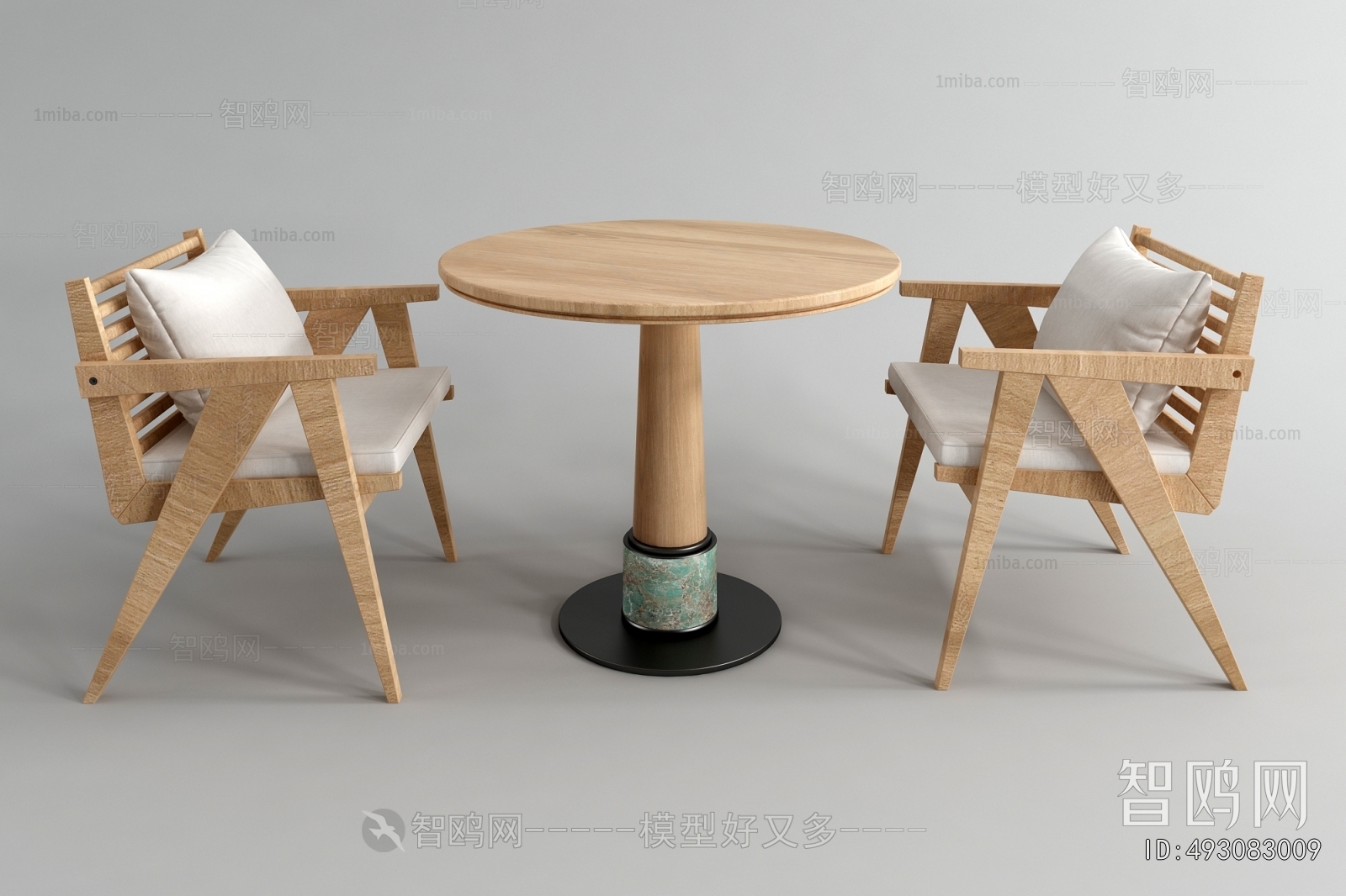 Wabi-sabi Style Leisure Table And Chair