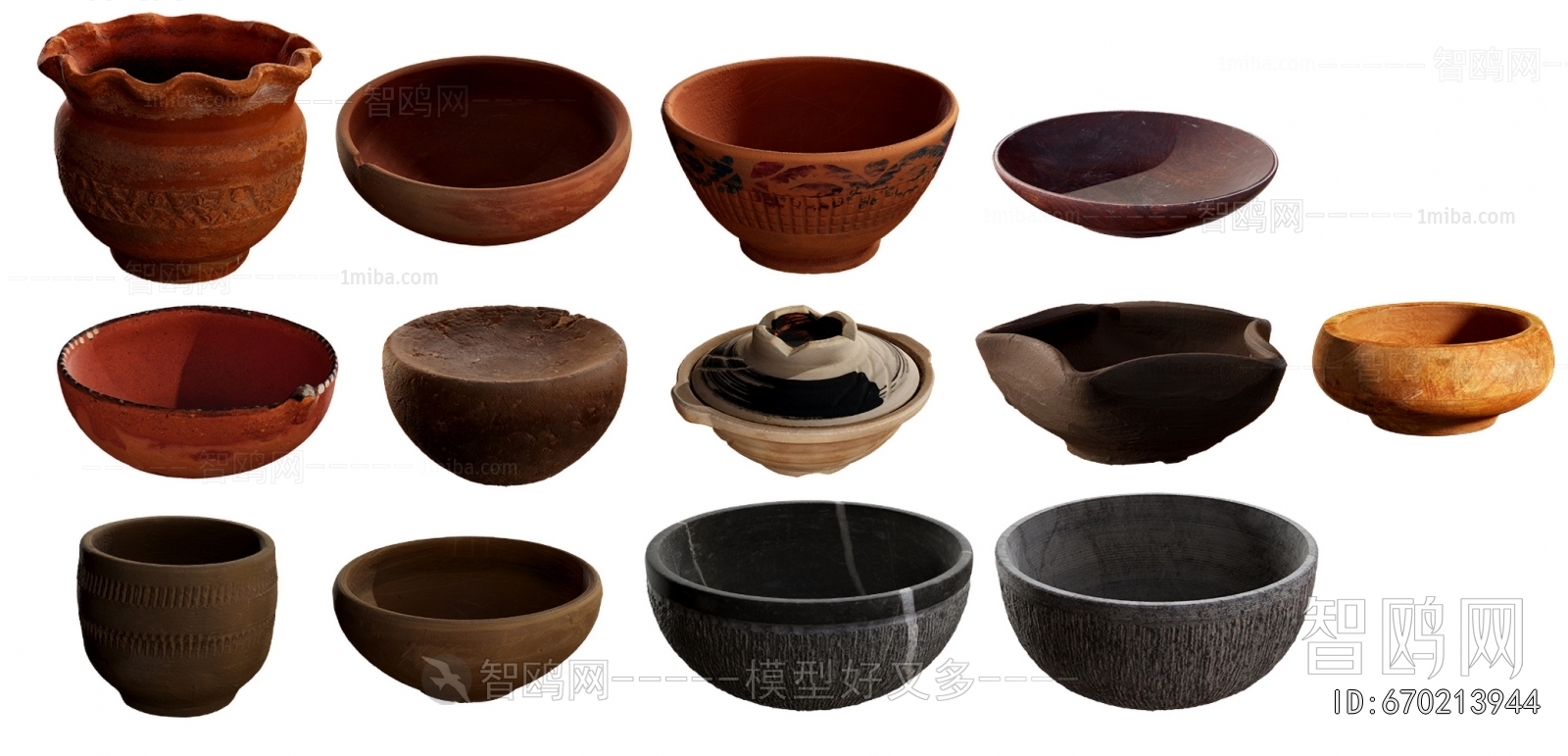 Retro Style Clay Pot