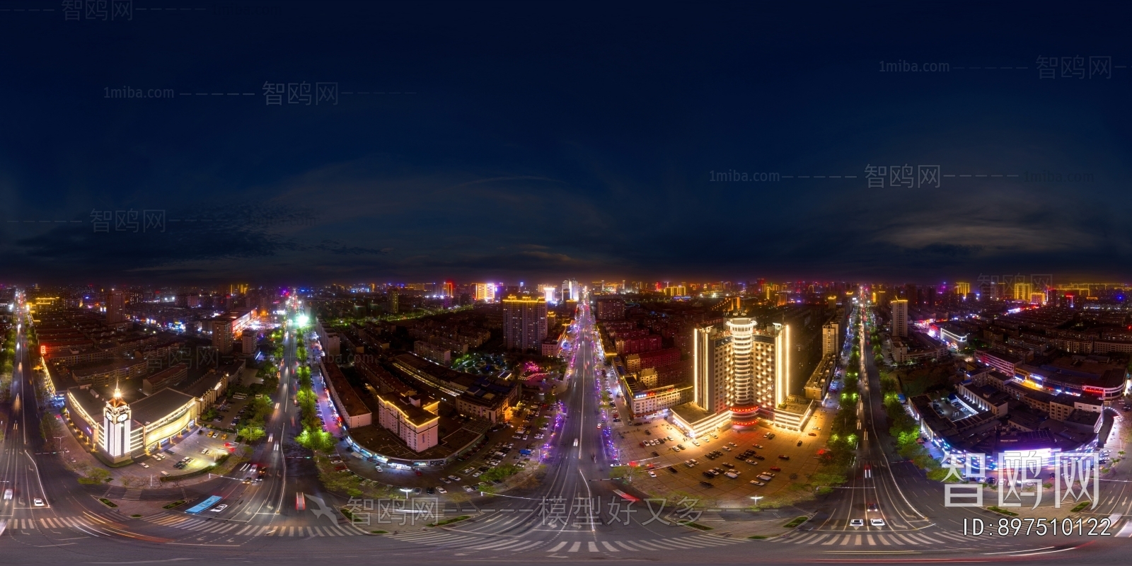 HDR城市夜景全景