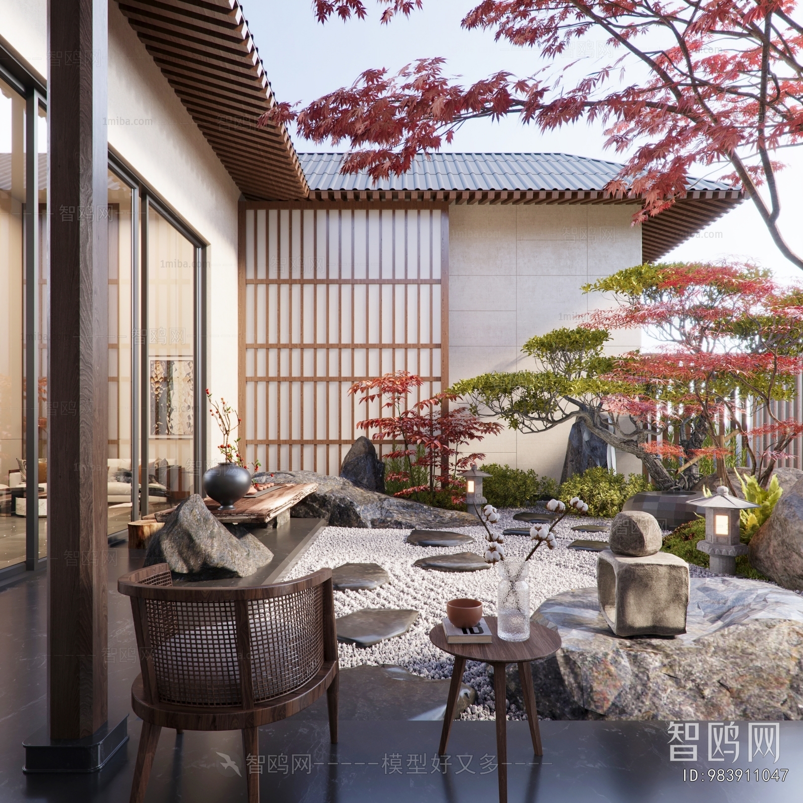 New Chinese Style Courtyard/landscape