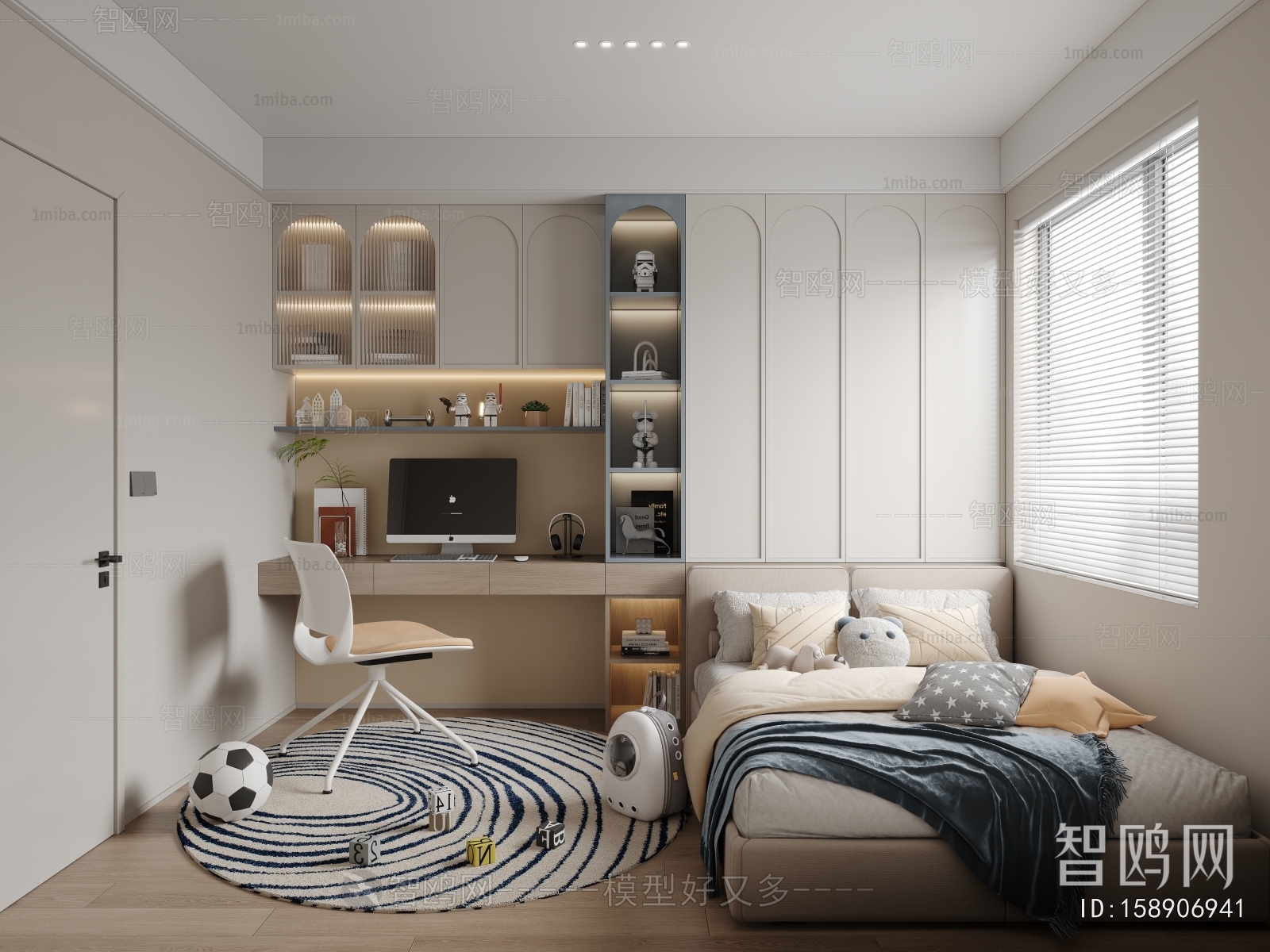 Modern Boy's Room And Son's Room