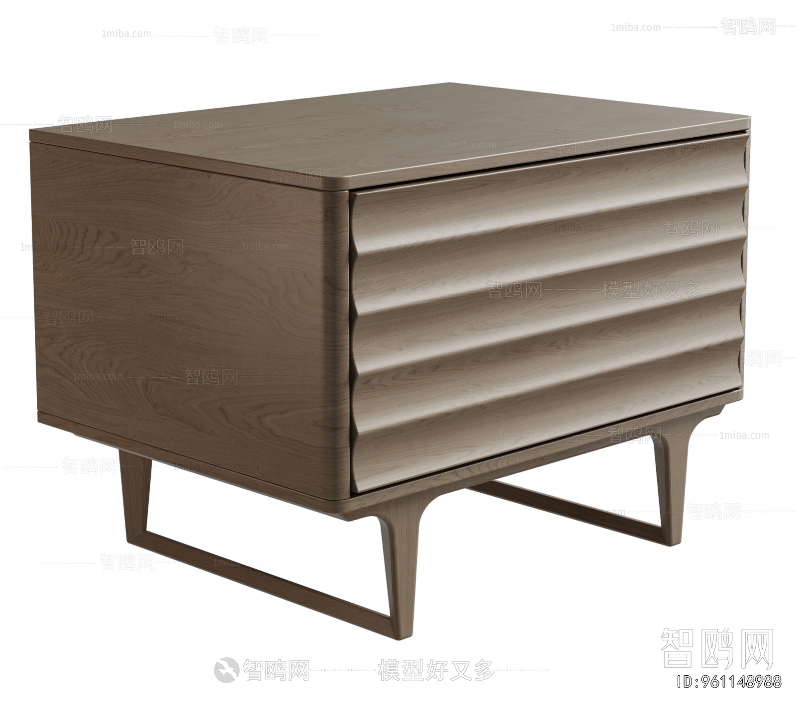 SAHRA现代床头柜3D模型下载