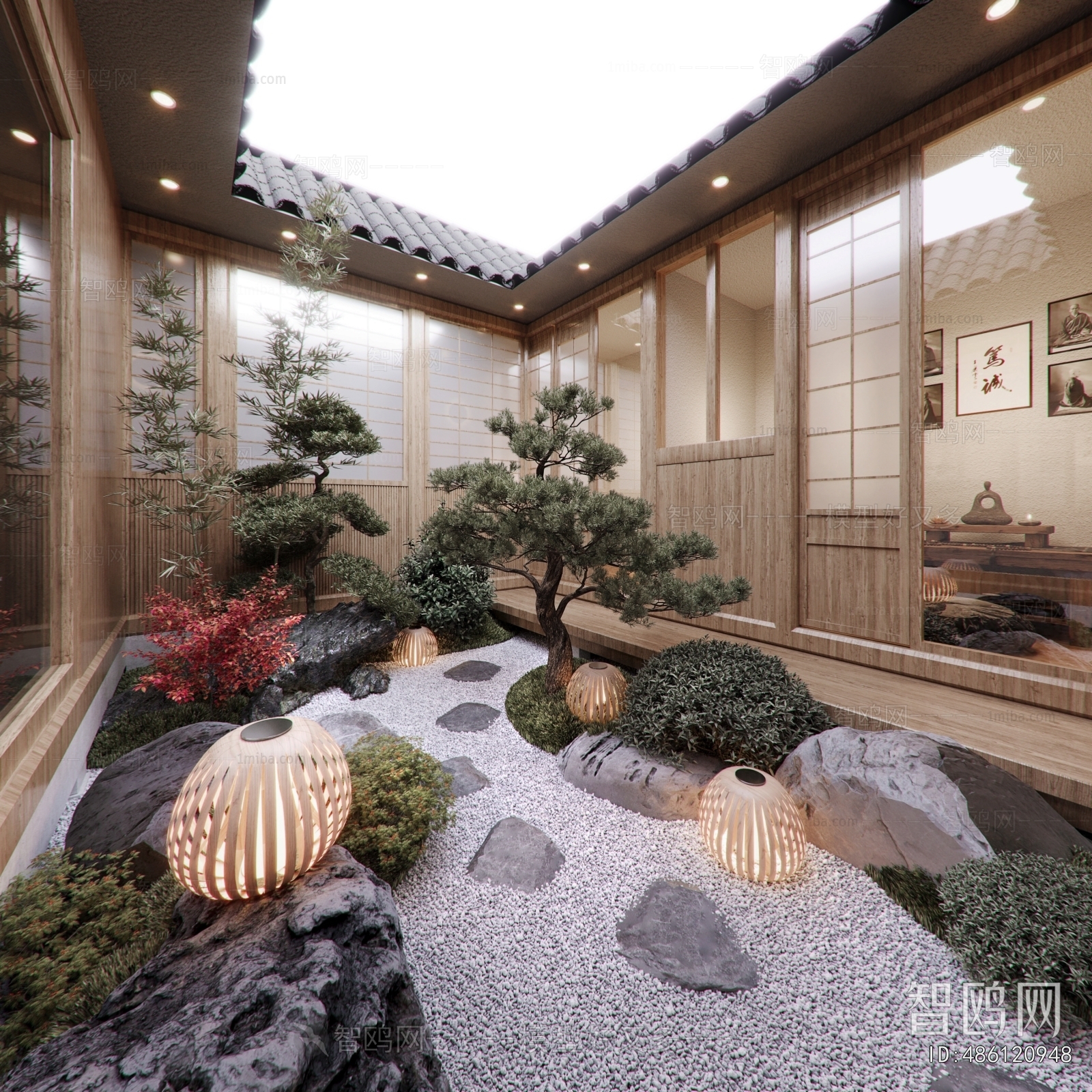 New Chinese Style Courtyard/landscape