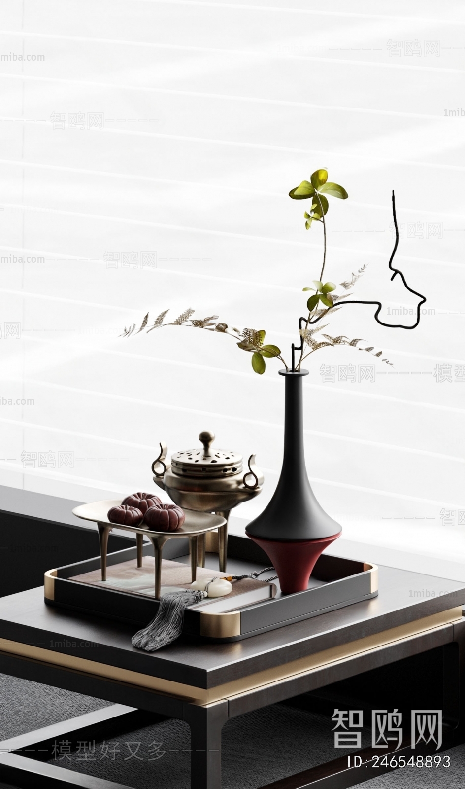 新中式花瓶花艺饰品摆件