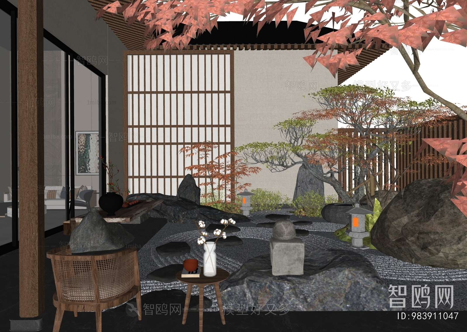 New Chinese Style Courtyard/landscape