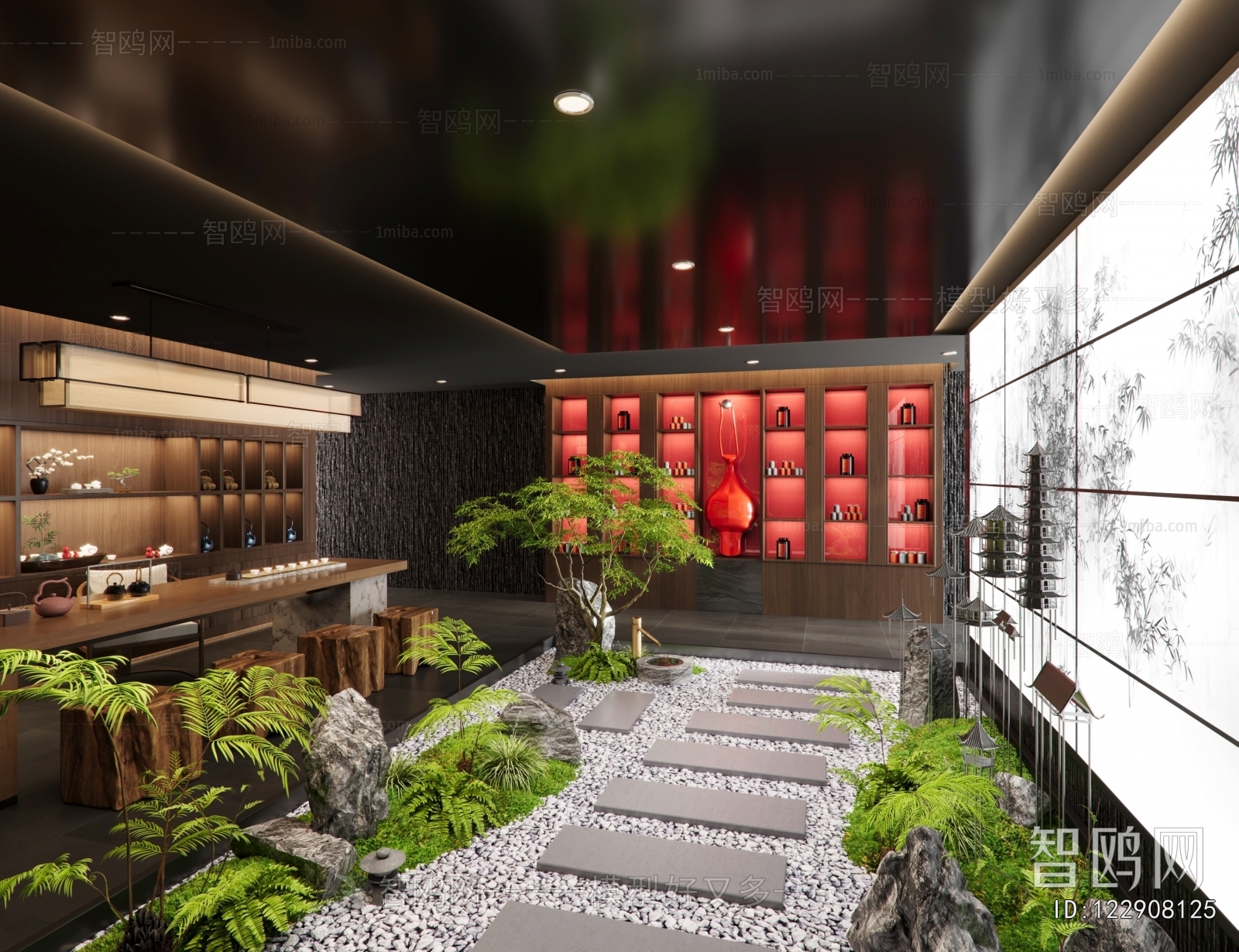 New Chinese Style Teahouse Tea House