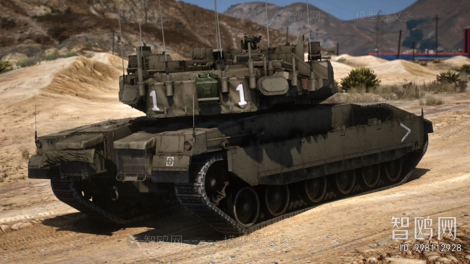 现代以色列梅卡瓦Mk4M主战坦克