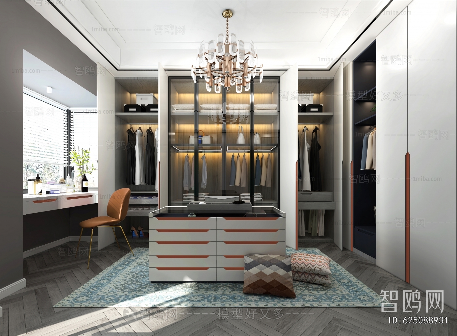 Modern Clothes Storage Area