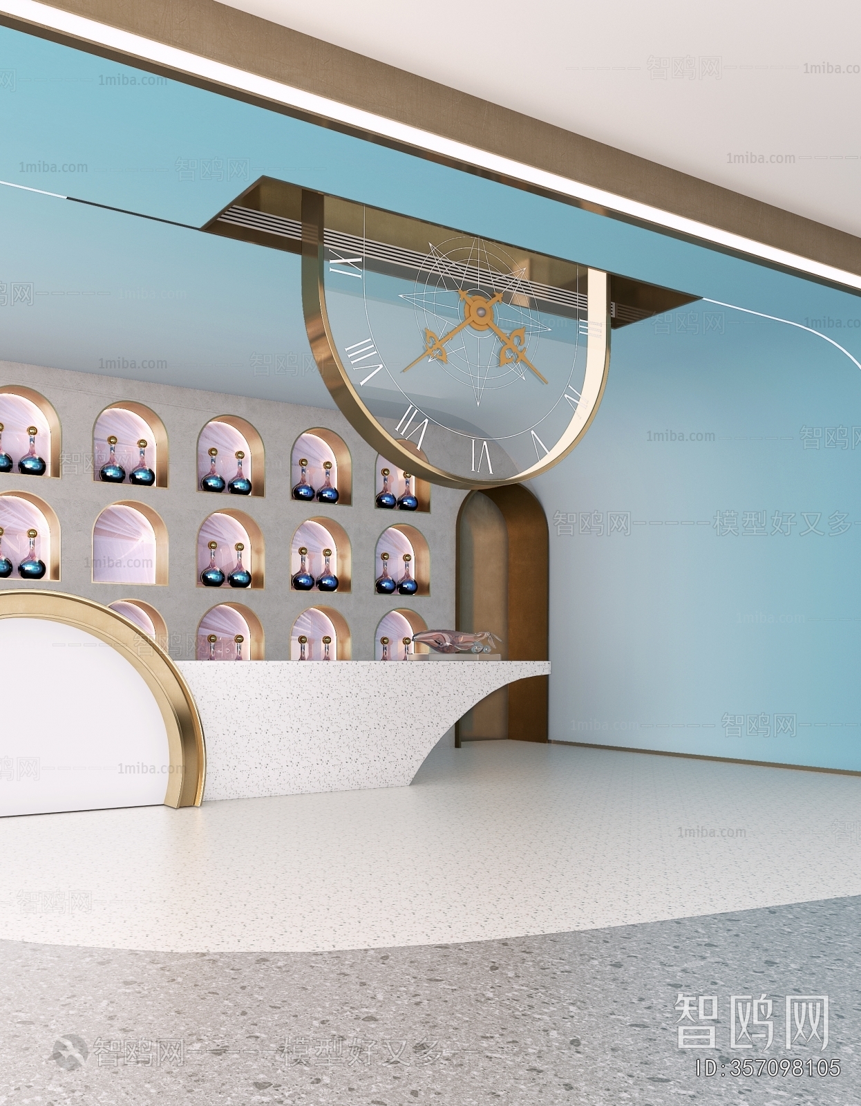 Modern Office Reception Desk