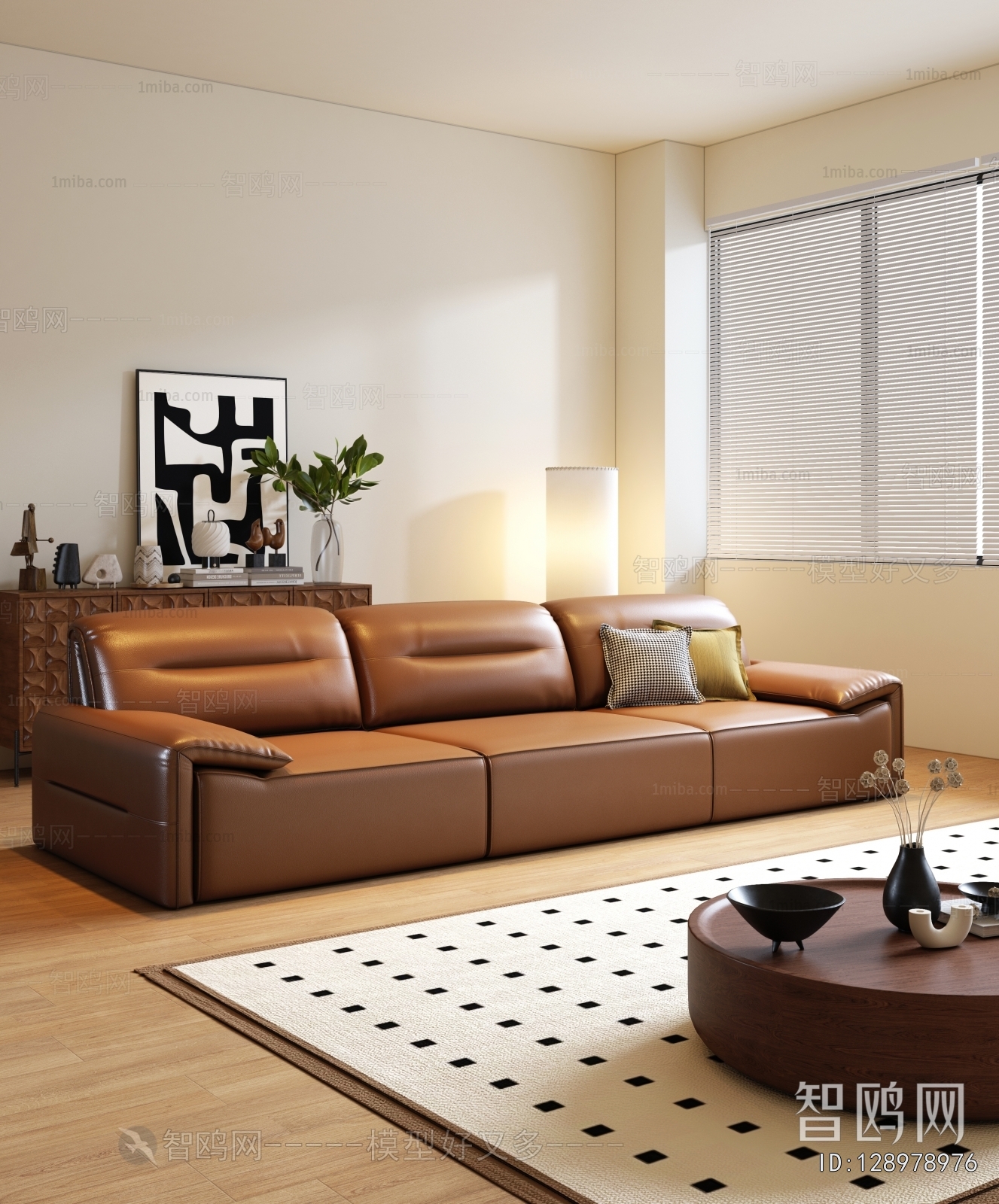 Modern Three-seat Sofa