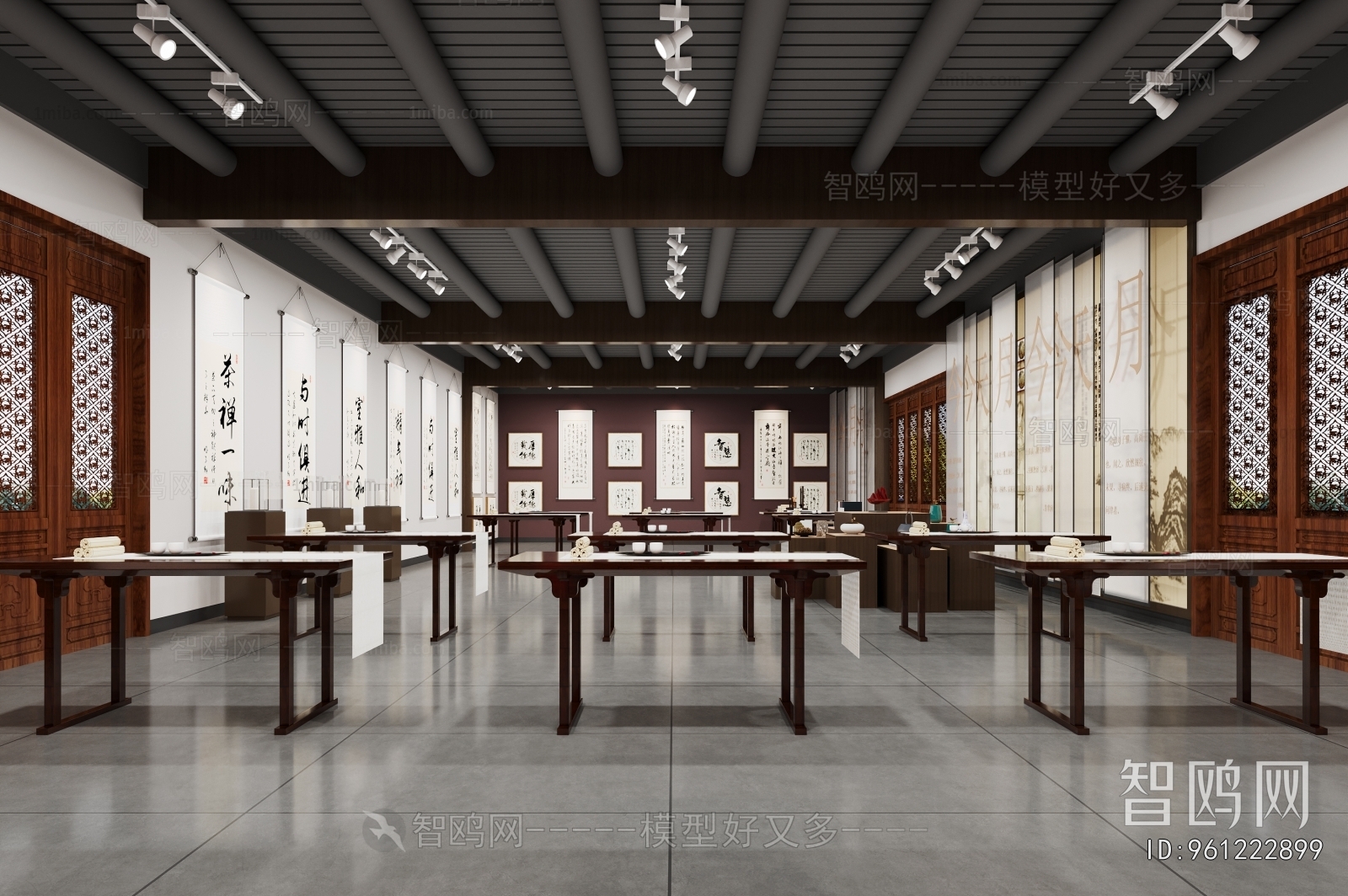 Chinese Style Calligraphy Classroom