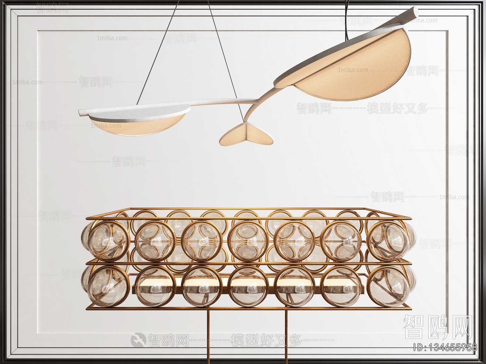 Modern Long Chandelier