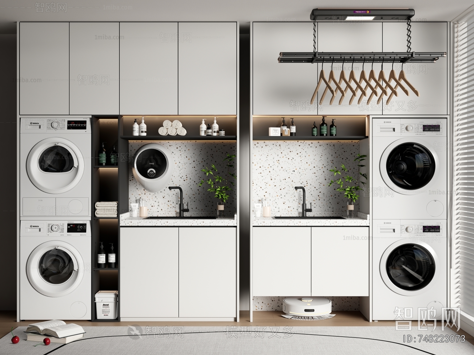 Modern Laundry Cabinet