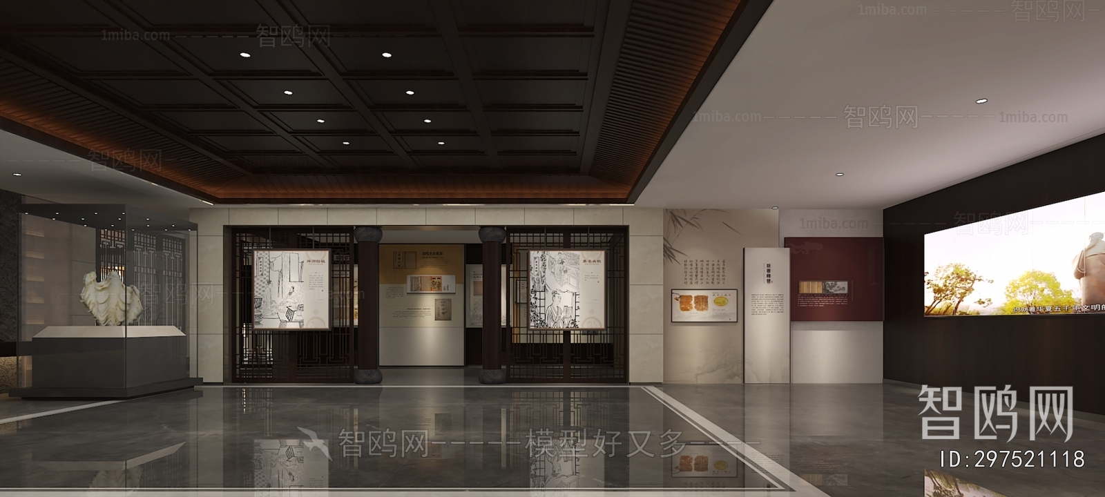 New Chinese Style Exhibition Hall