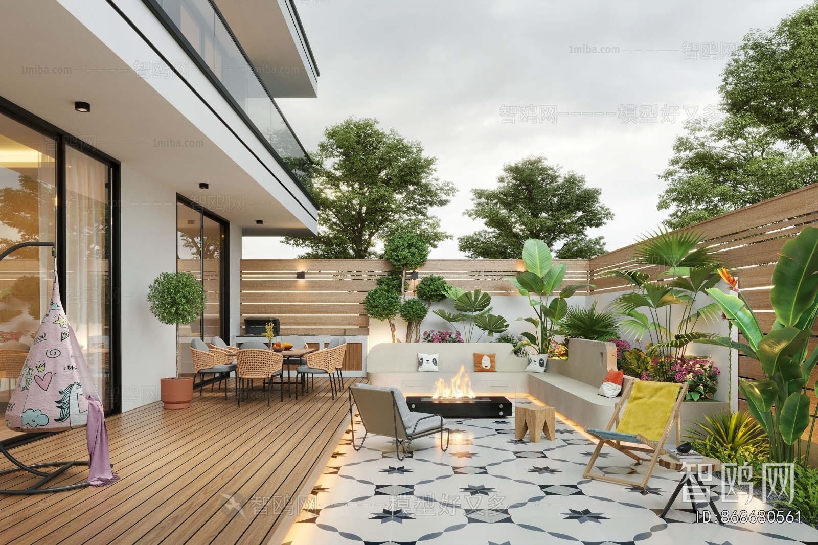 Modern Courtyard/landscape