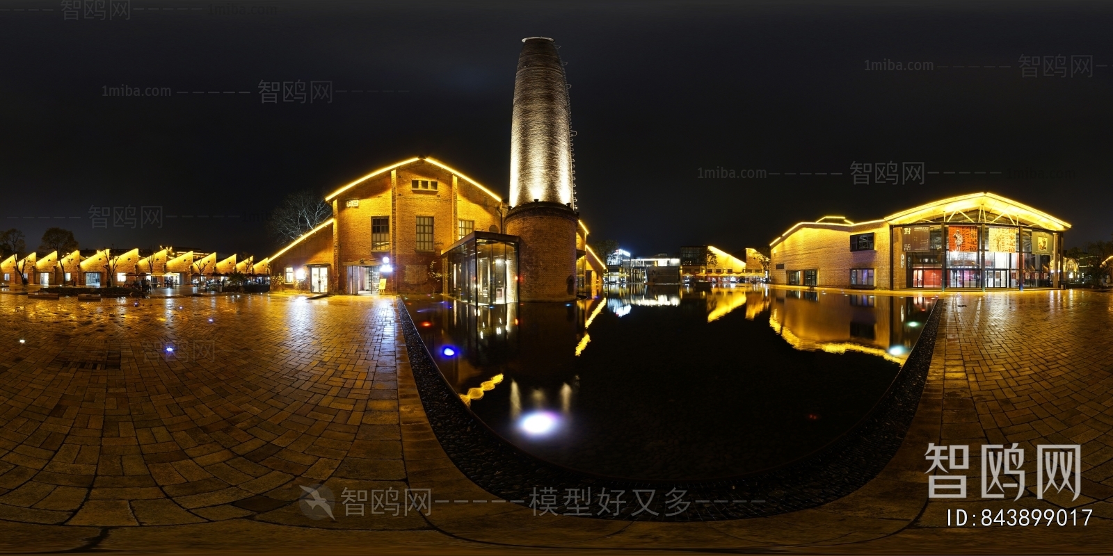 HDR晨曦黄昏城市夜景全景