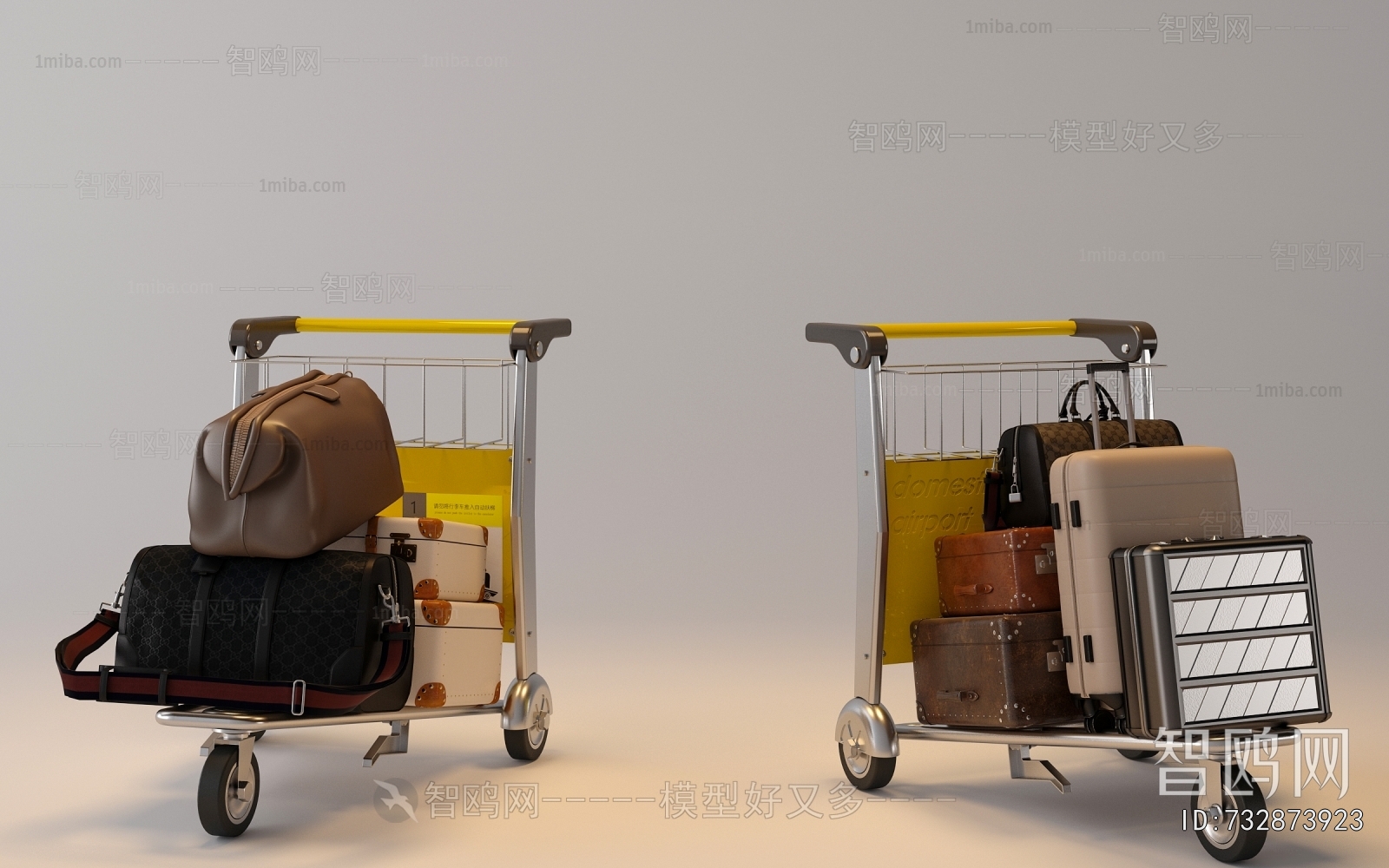 现代机场行李推车 行李箱