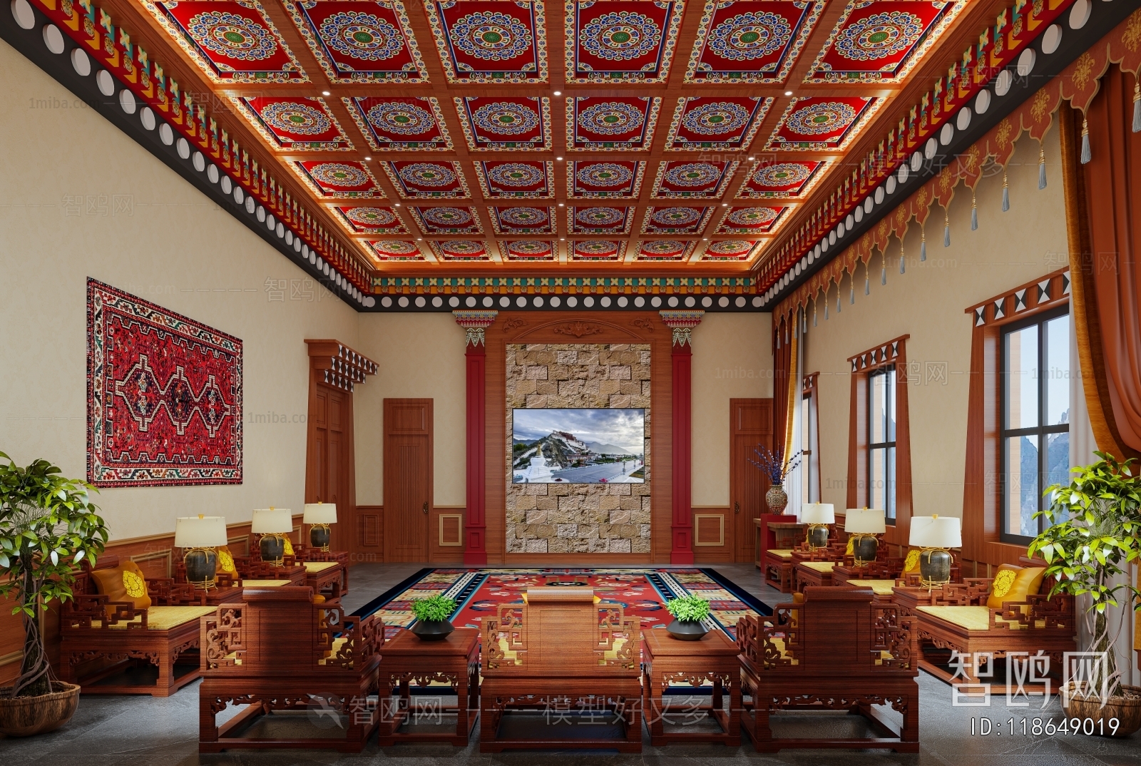 Chinese Style Reception Room